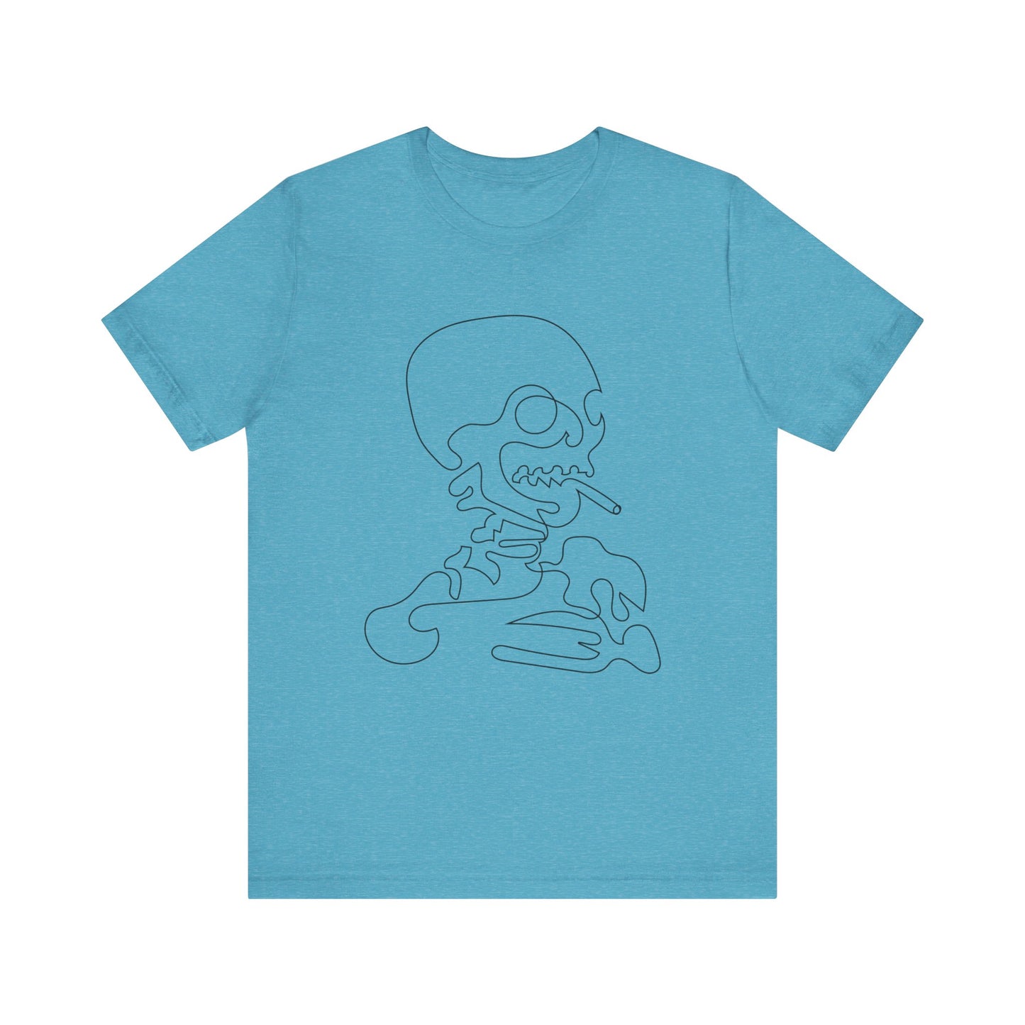 Unisex Cotton Tee Shirt with Skull