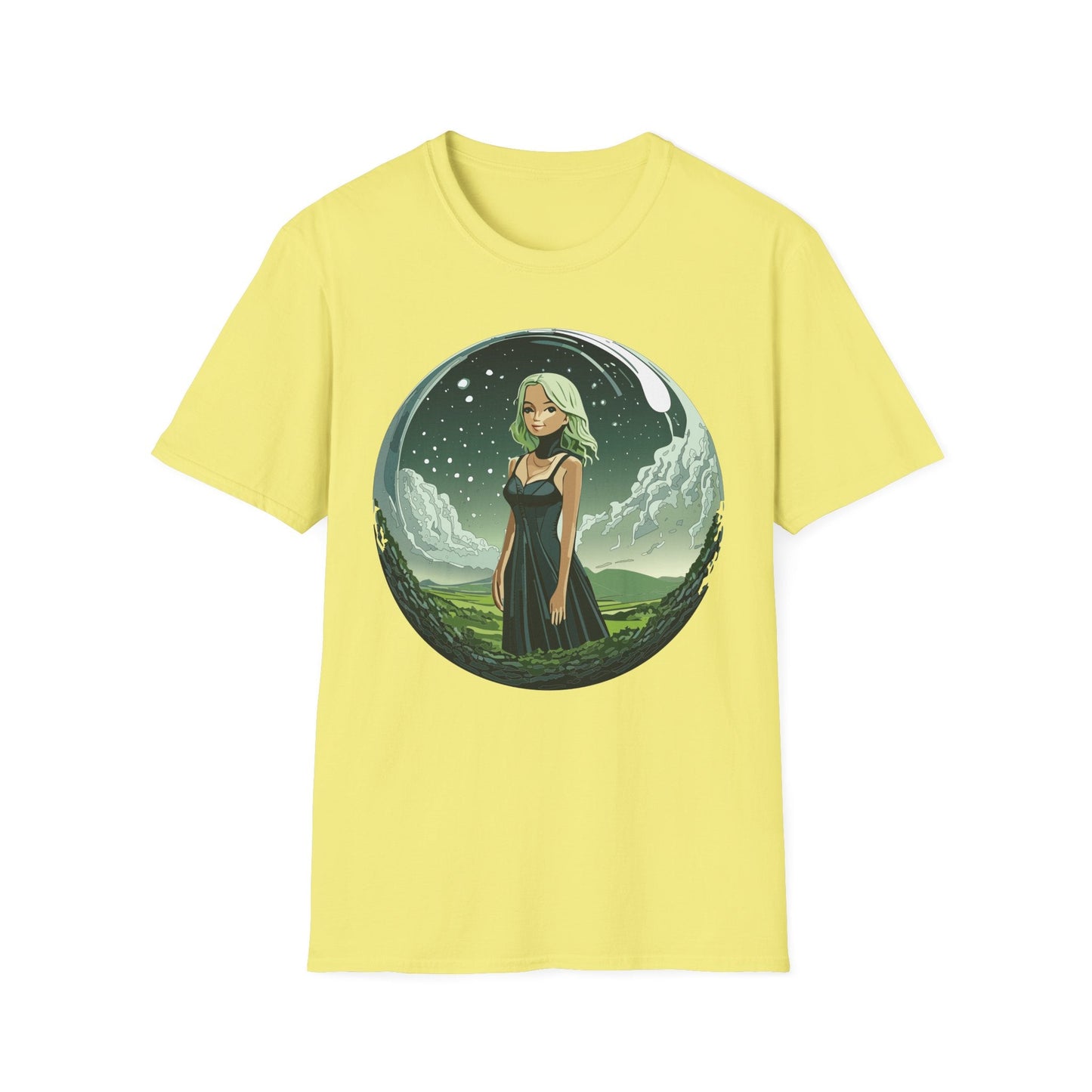 Womens Graphic T Shirt Art Design Tee Ladies Short Sleeve Softstyle 64000 Cotton Ring Spun