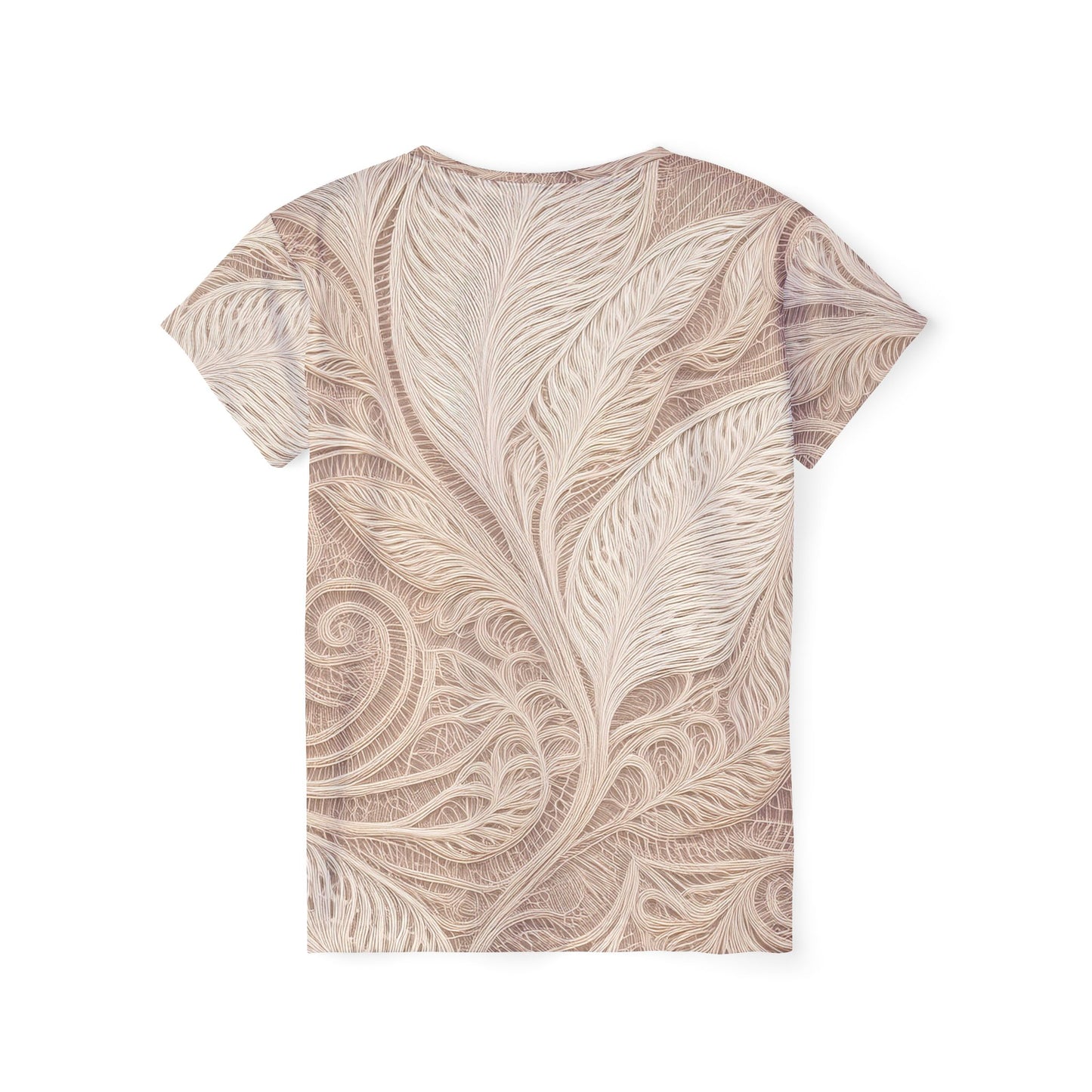 Lace Print Poly Shirt, Poly Shirt with Lace Print, Lace Shirt 72