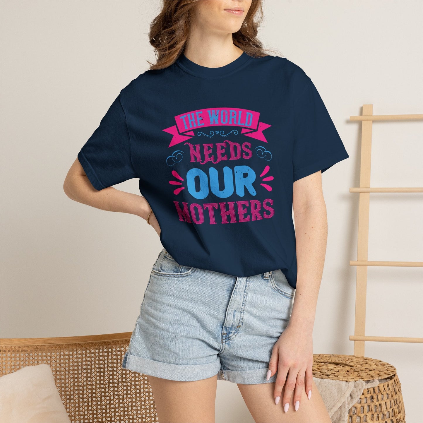 Mom T-shirt Mother Day Mama Tee Unisex Comfort Colors Garment-Dyed Cotton h95