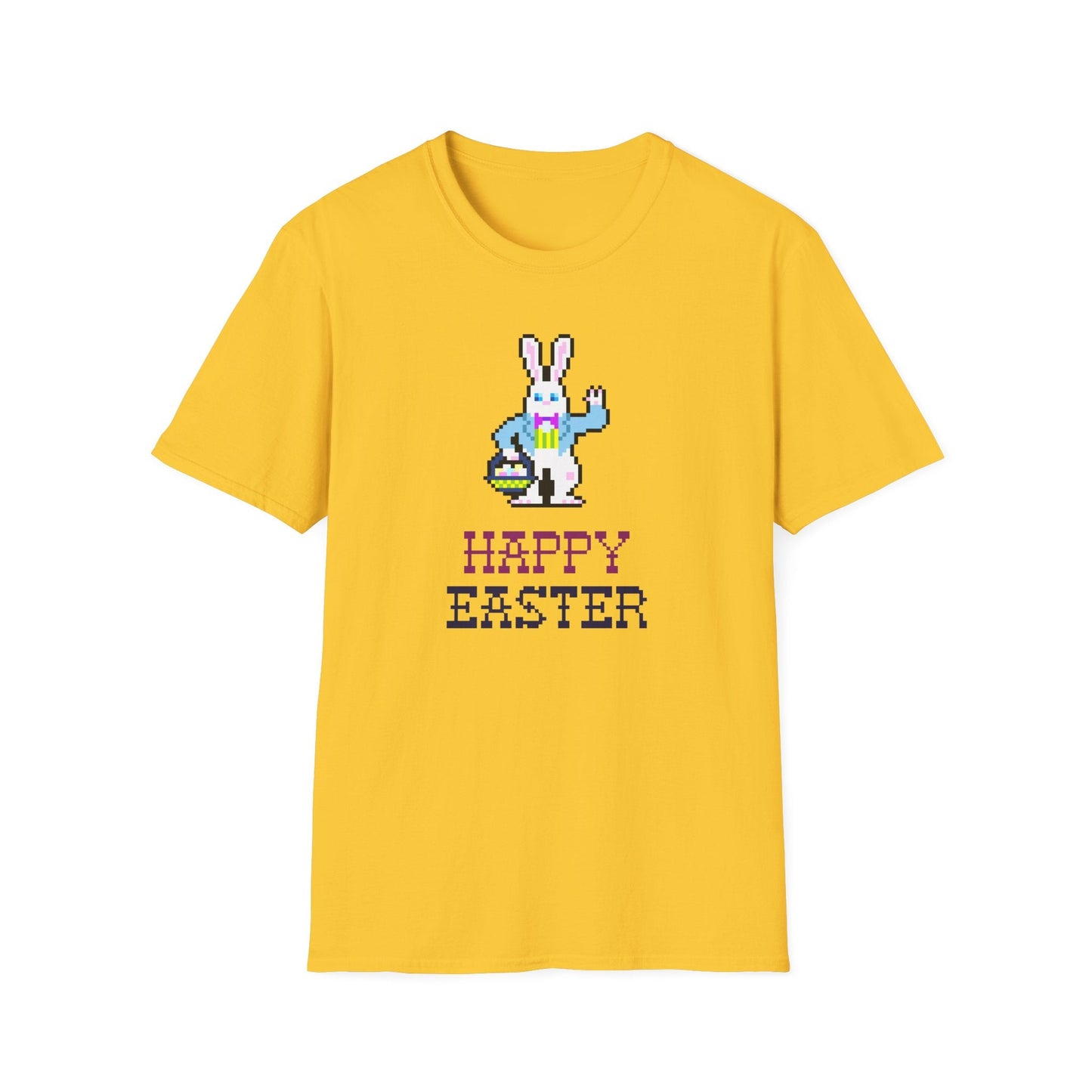 Funny Easter T Shirt With Signature And Prints Unisex Gildan Softstyle Cotton Tee Design