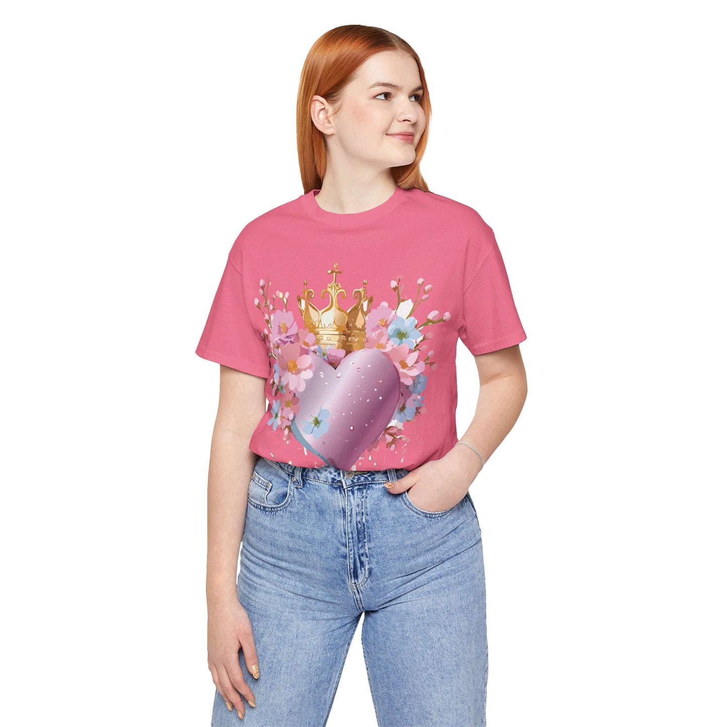 Valentine Graphic Tee Unisex Jersey Short Sleeve By Adelpha Vintage Inspired Artwork