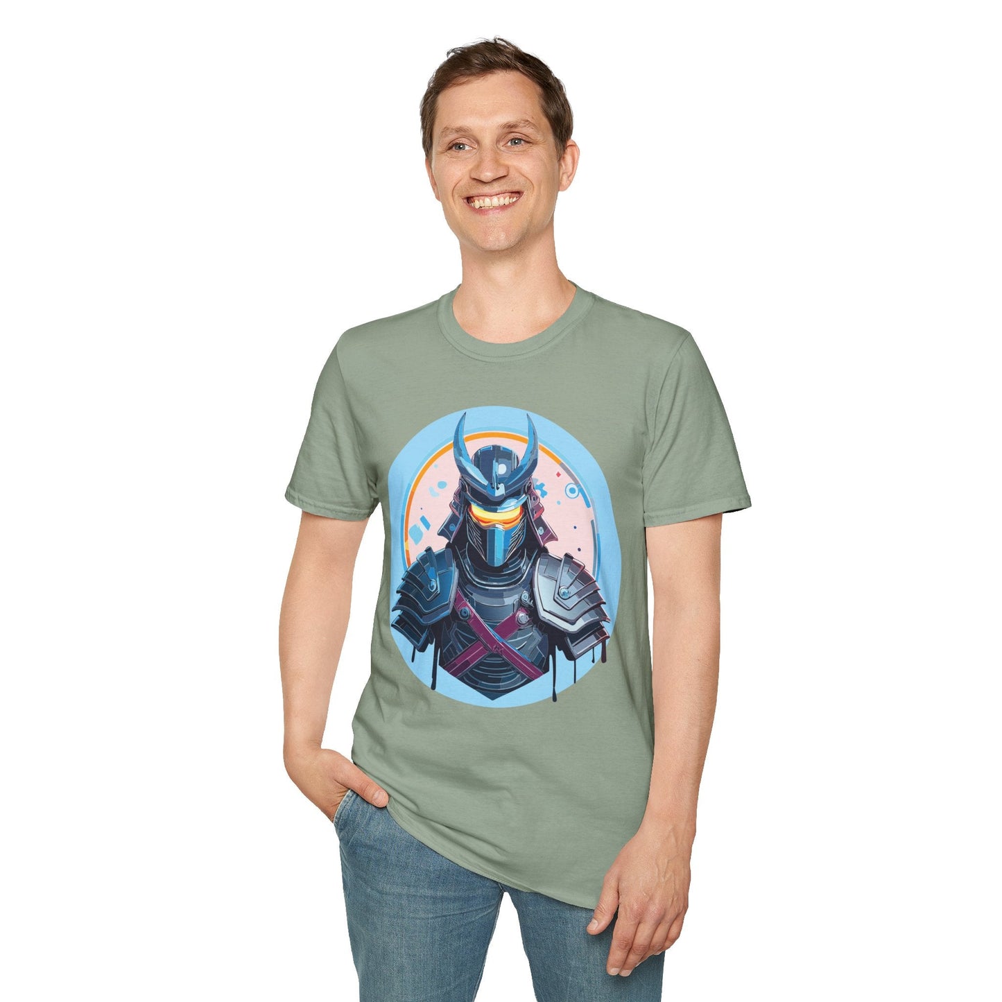 Samurai T Shirt Unisex Softstyle 64000 Tee Lightweight Comfortable 100 Percent Ring Spun Cotton