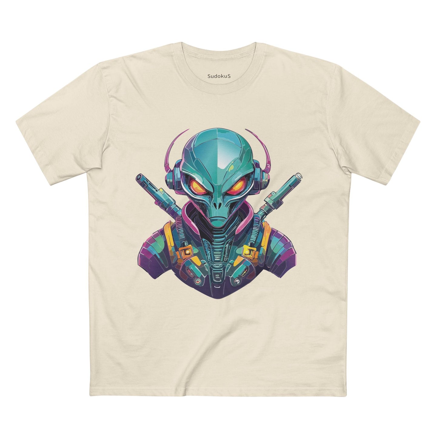 Aliens Graphic Unisex 100 Cotton Staple Tee 6