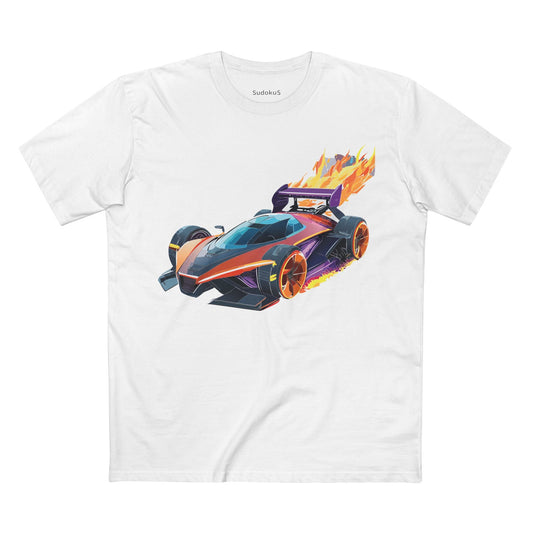Car Graphic Unisex 100 Cotton Staple Tee 16