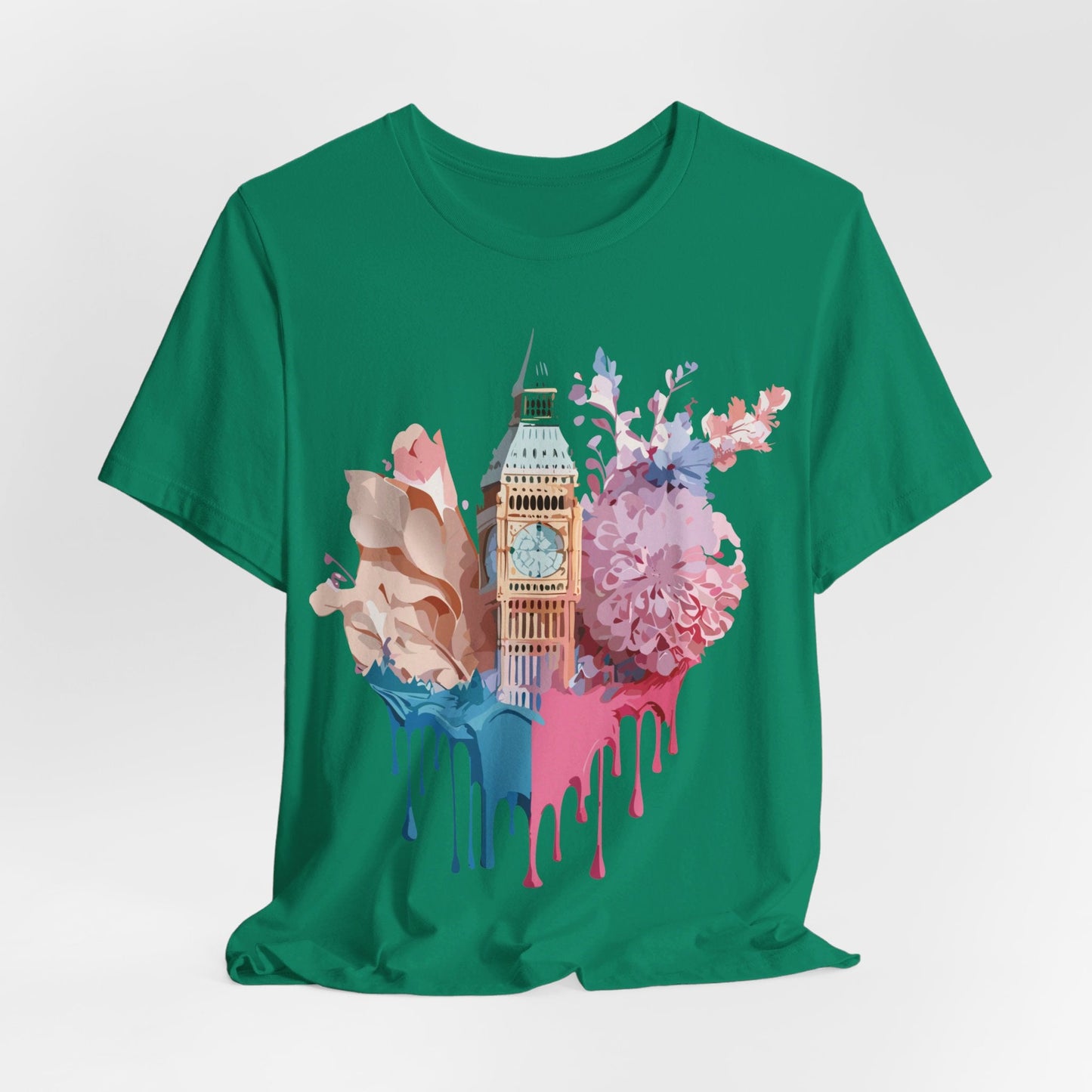 Adelpha Unisex London Tour Graphic Tee With Vintage Inspired Artwork Short Sleeve
