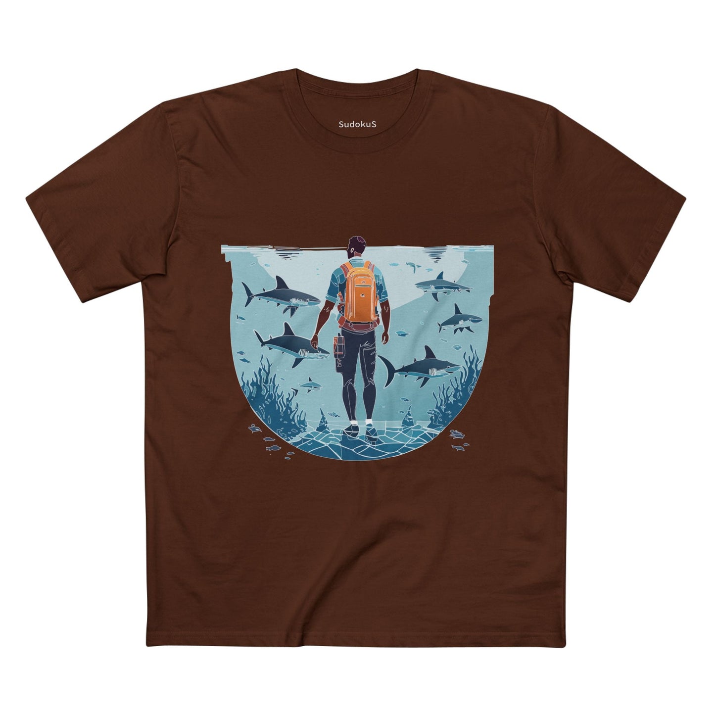 Ocean Coast Graphic Unisex 100 Cotton Staple Tee 7