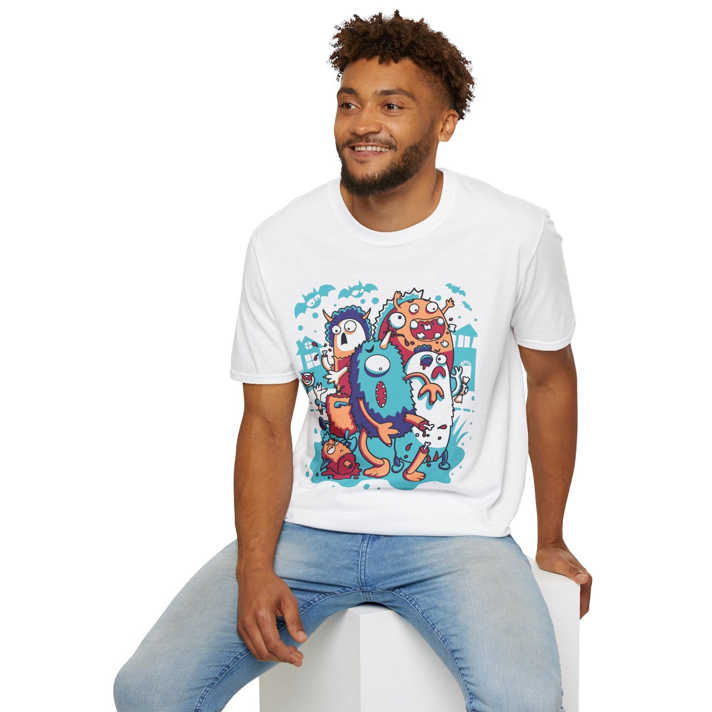 Cartoon T Shirt Animation Tee Funny Graphic Unisex Softstyle 100 Percent Ring Spun Cotton Tee