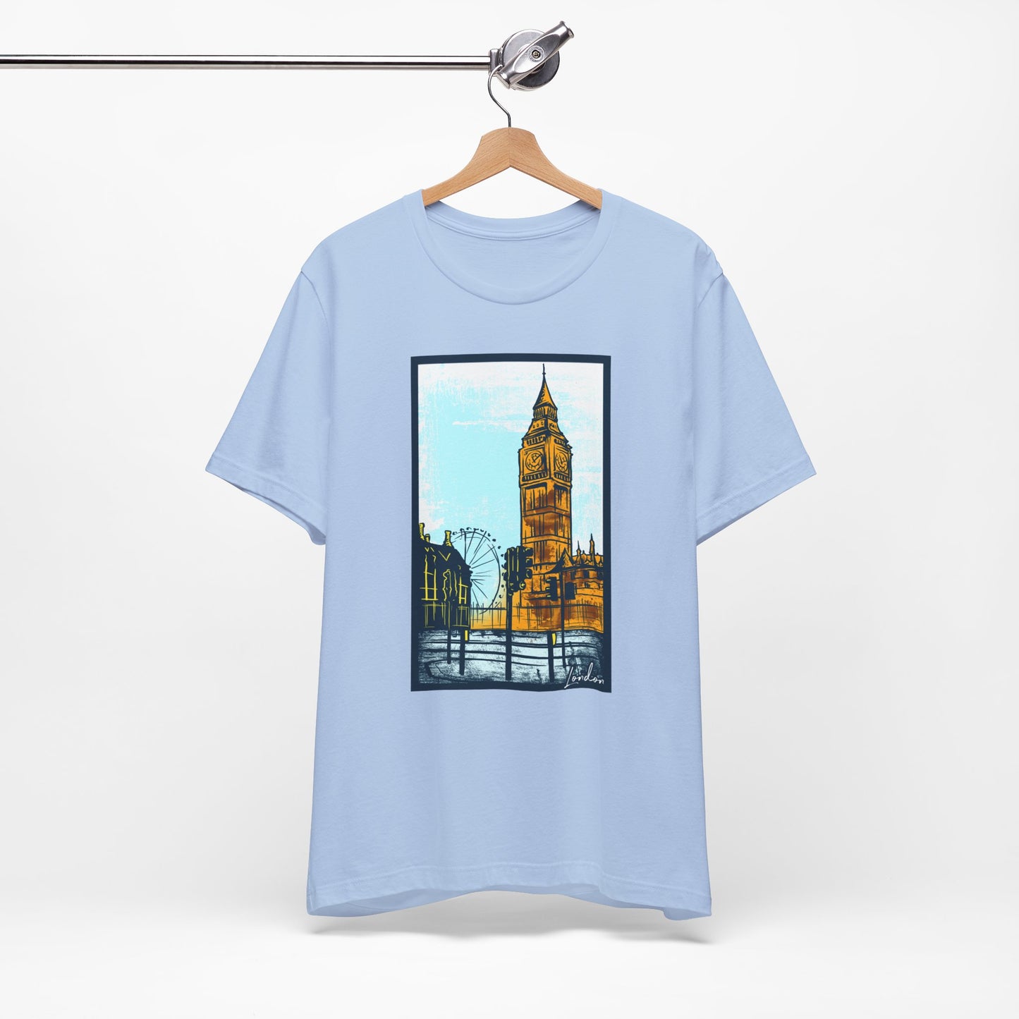 Retro Poster London Graphic Design Tee, London Shirt, Vintage Tees, Art Design T-Shirt, Graphic Tee, Retro Art Shirts