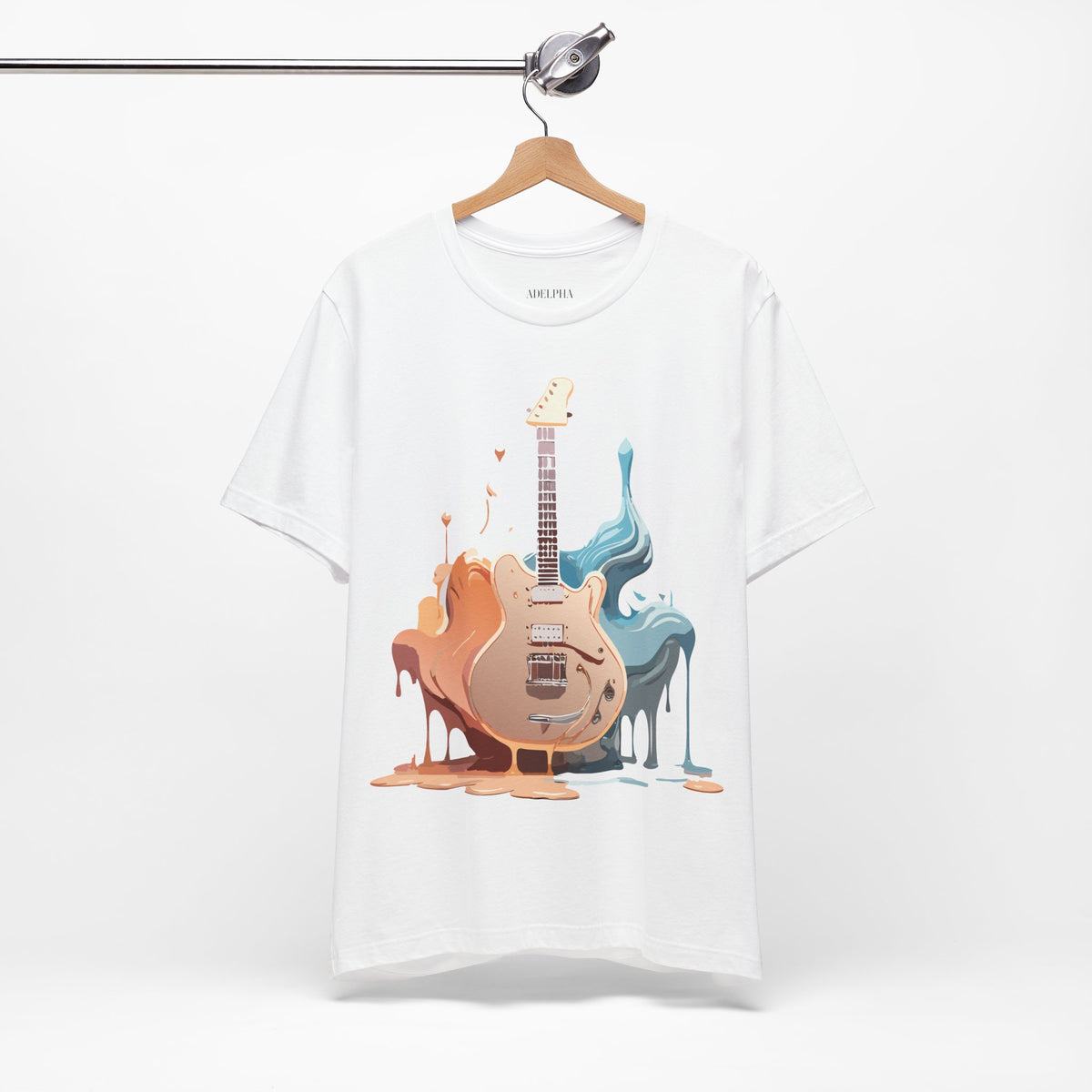 Music Graphic Unisex Cotton Bella+Canvas Tee with Art Design m157