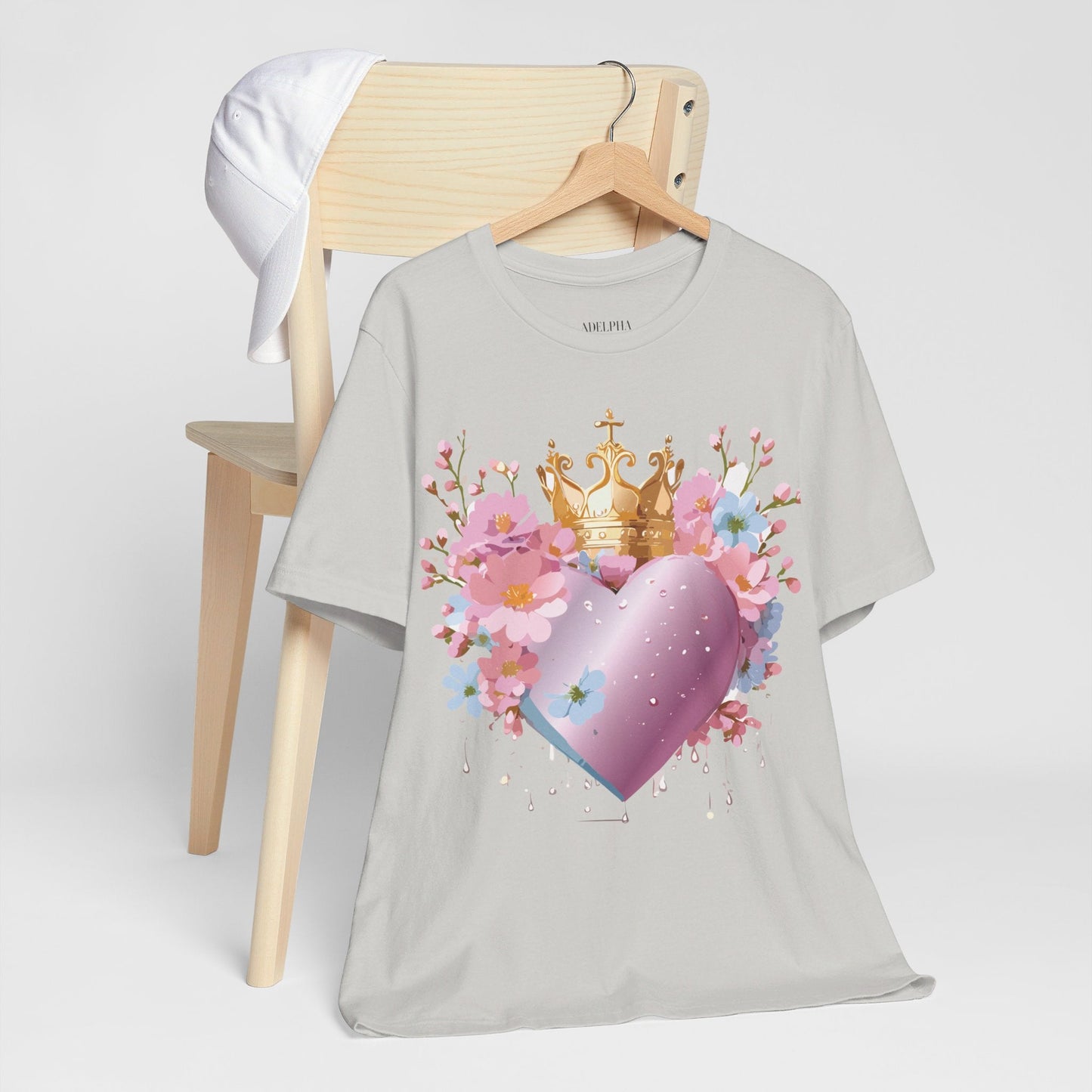 Valentine Graphic Tee Unisex Jersey Short Sleeve By Adelpha Vintage Inspired Artwork