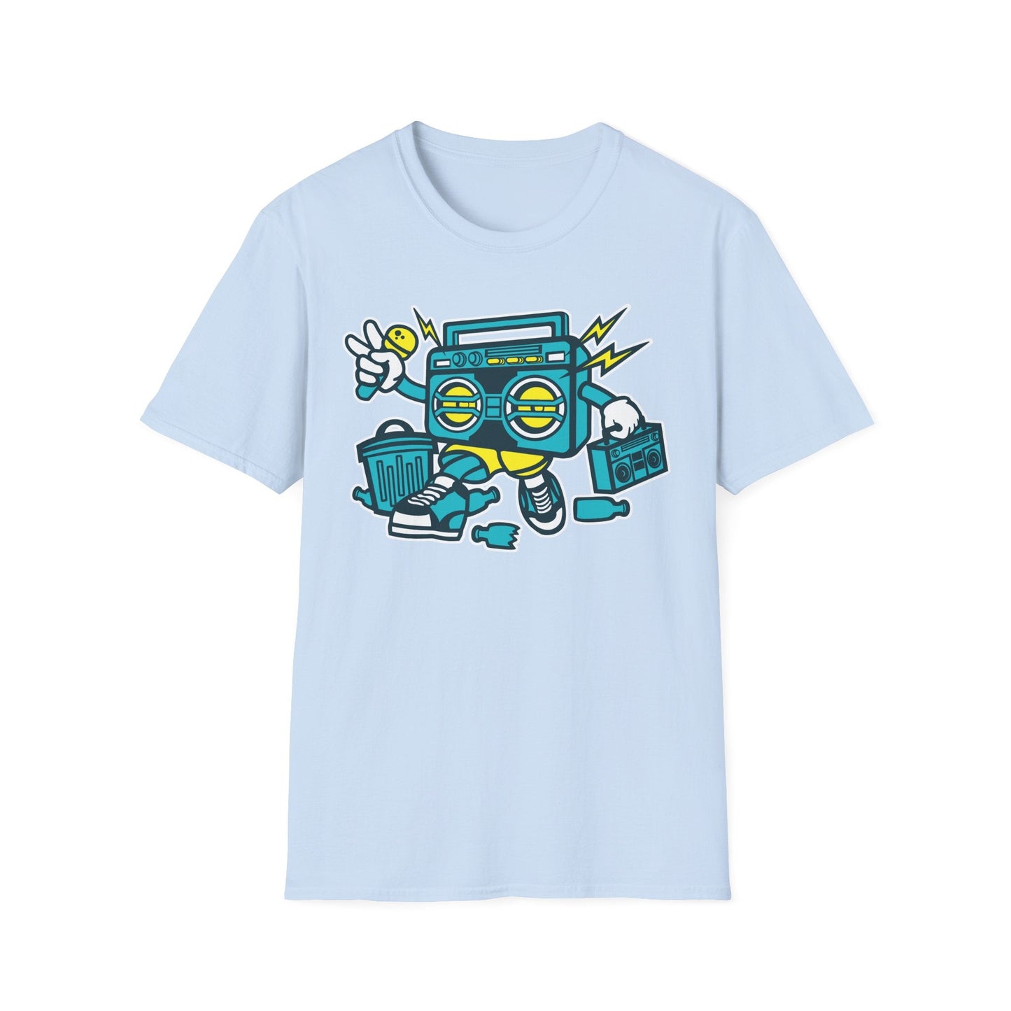 Cartoon T Shirt Animation Tee Funny Unisex Gildan Softstyle 64000 100 Percent Ring Spun Cotton