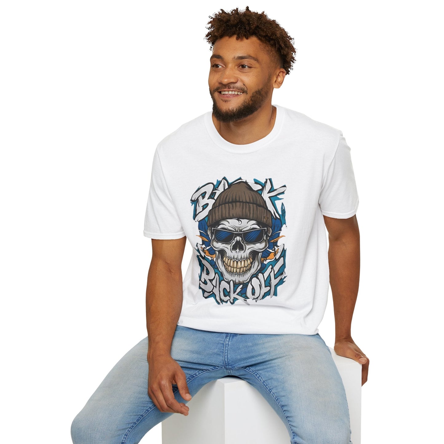 Gildan Softstyle Skull Tee Shirt Unisex Skeleton Design 100 Percent Cotton Graphic Tee
