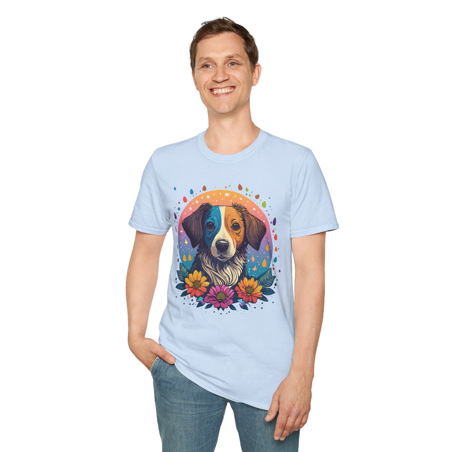 Dog Shirt Unisex Softstyle Tee 100 Percent Cotton Gildan 64000