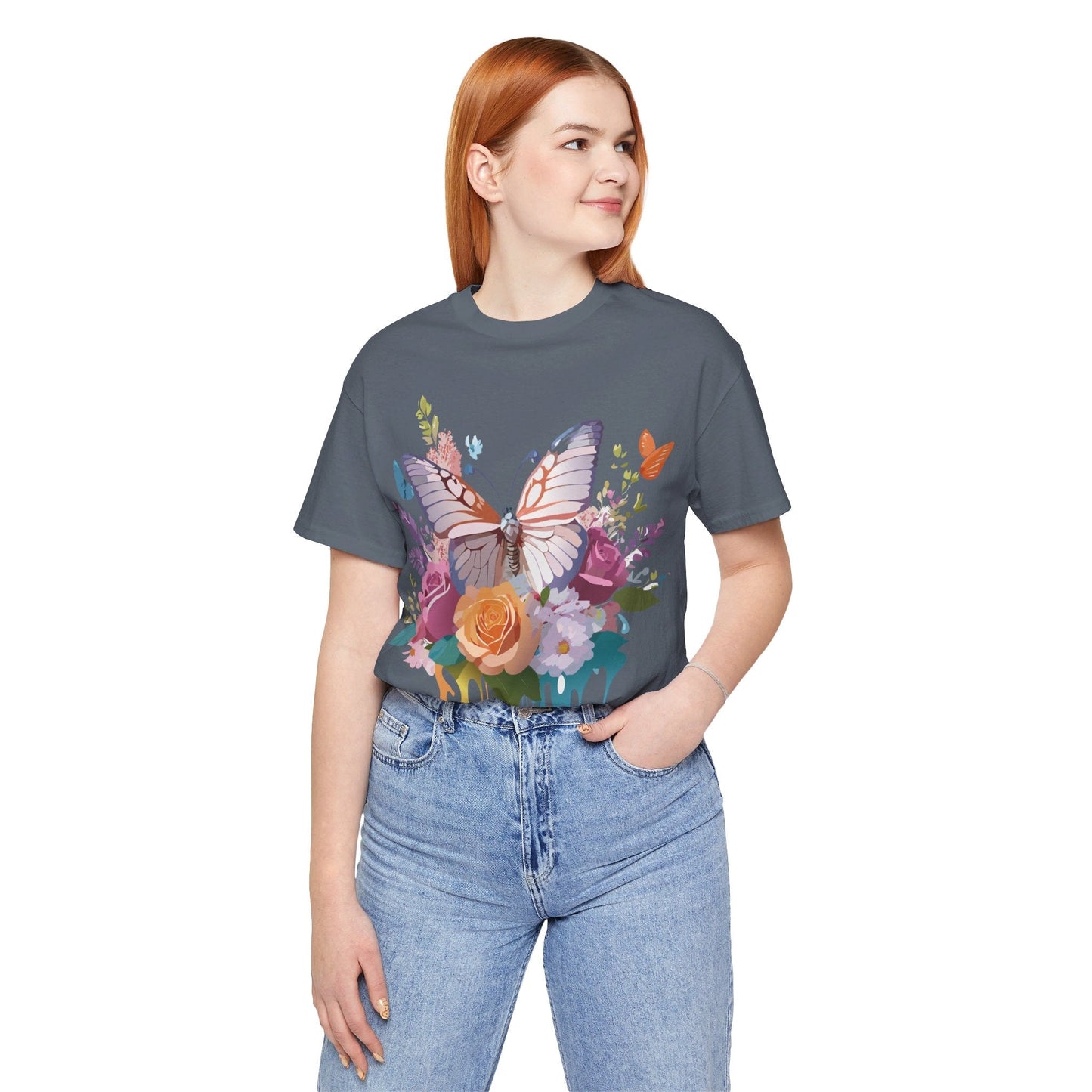 Adelpha Butterfly Graphic Tee Art Design Vintage Unisex Short Sleeve Shirt