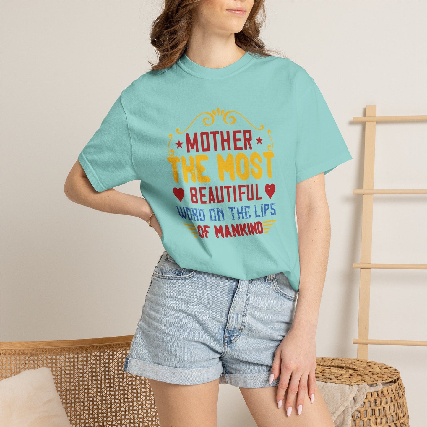 Mom T-shirt Mother Day Mama Tee Unisex Comfort Colors Garment-Dyed Cotton h84