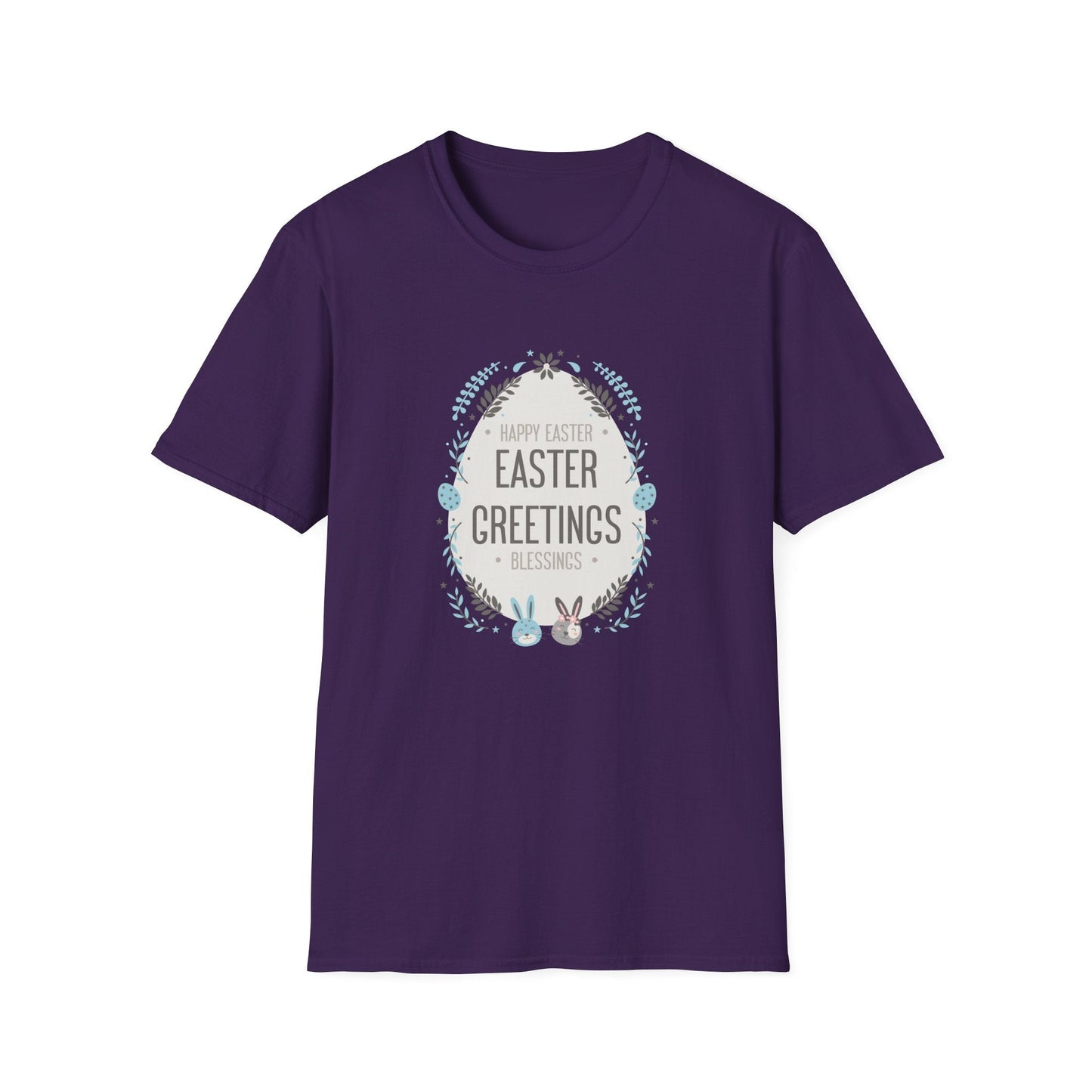 Gildan Easter Unisex Softstyle 64000 T Shirt With Easter Print Design Short Sleeve Tee Edition