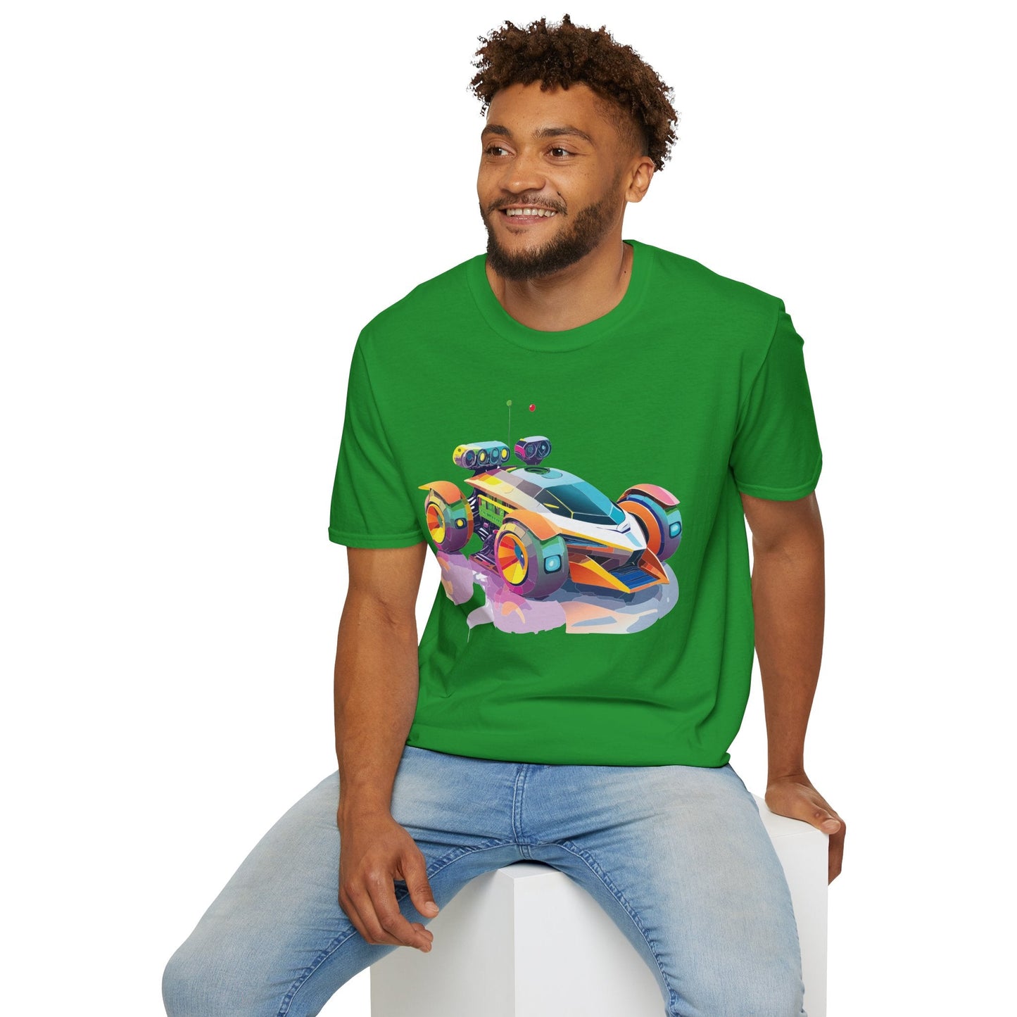 Car T Shirt Unisex Softstyle Tee With Cars Art Design Hot Wheels Edition Premium Cotton
