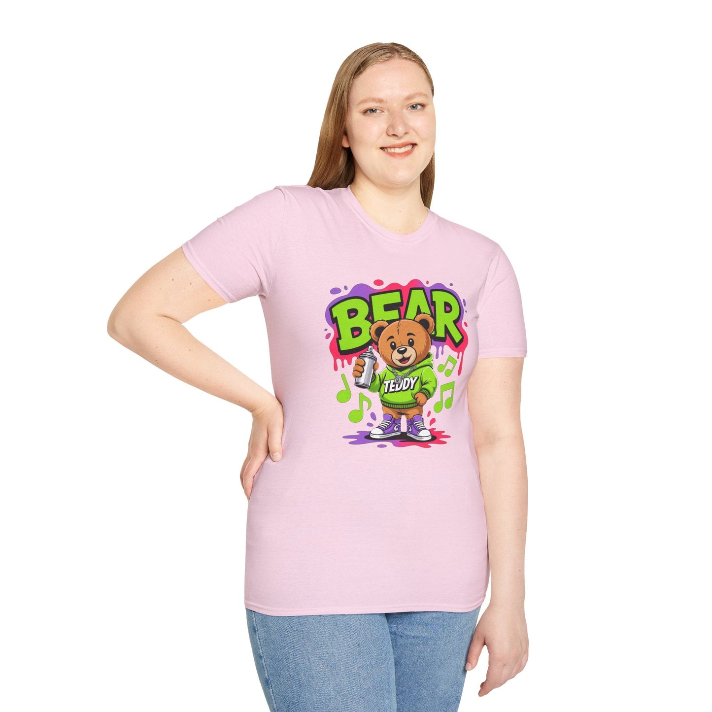 Funny Animal Cartoon T Shirt Unisex Softstyle Graphic Tee Gildan 64000 Animation Tee