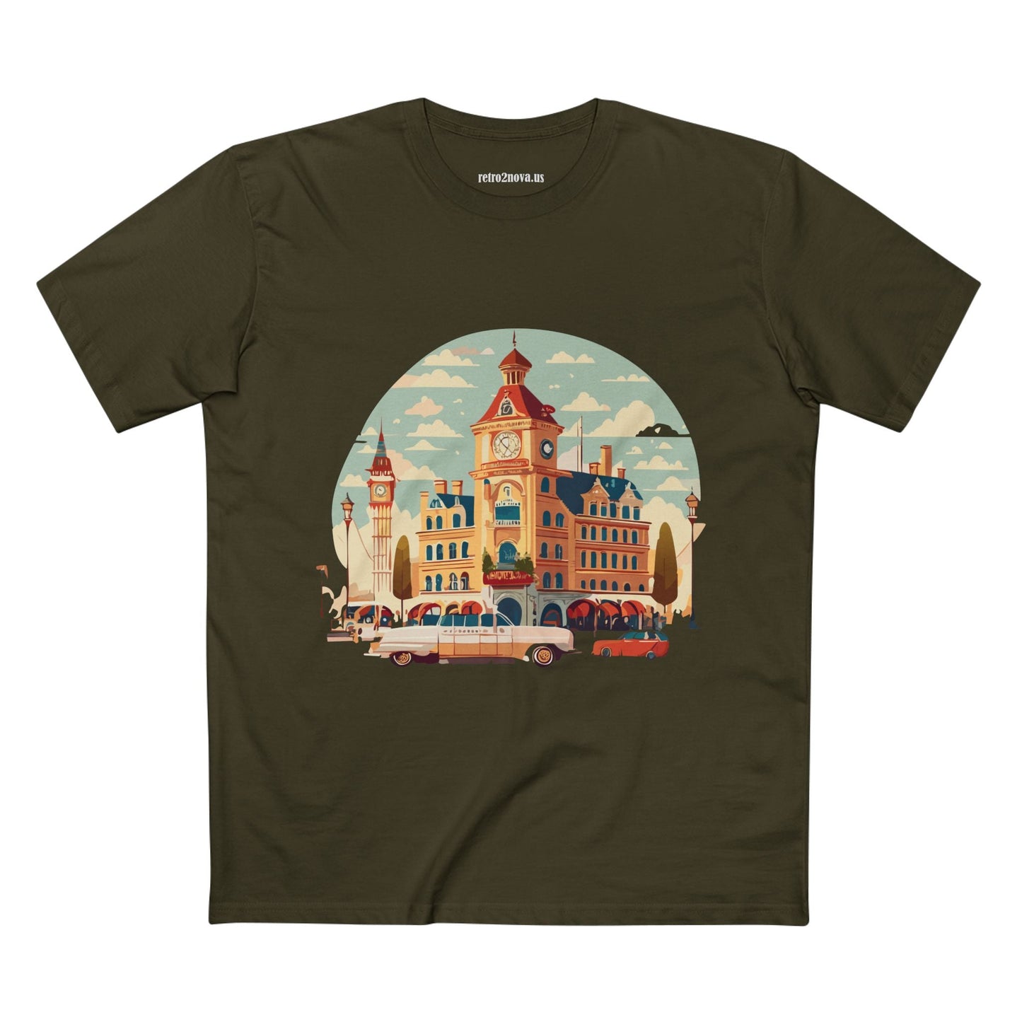 Retro Car Shirts Vintage Car Shirts RC3 Unisex Premium Cotton Tee with Original Car Artwork