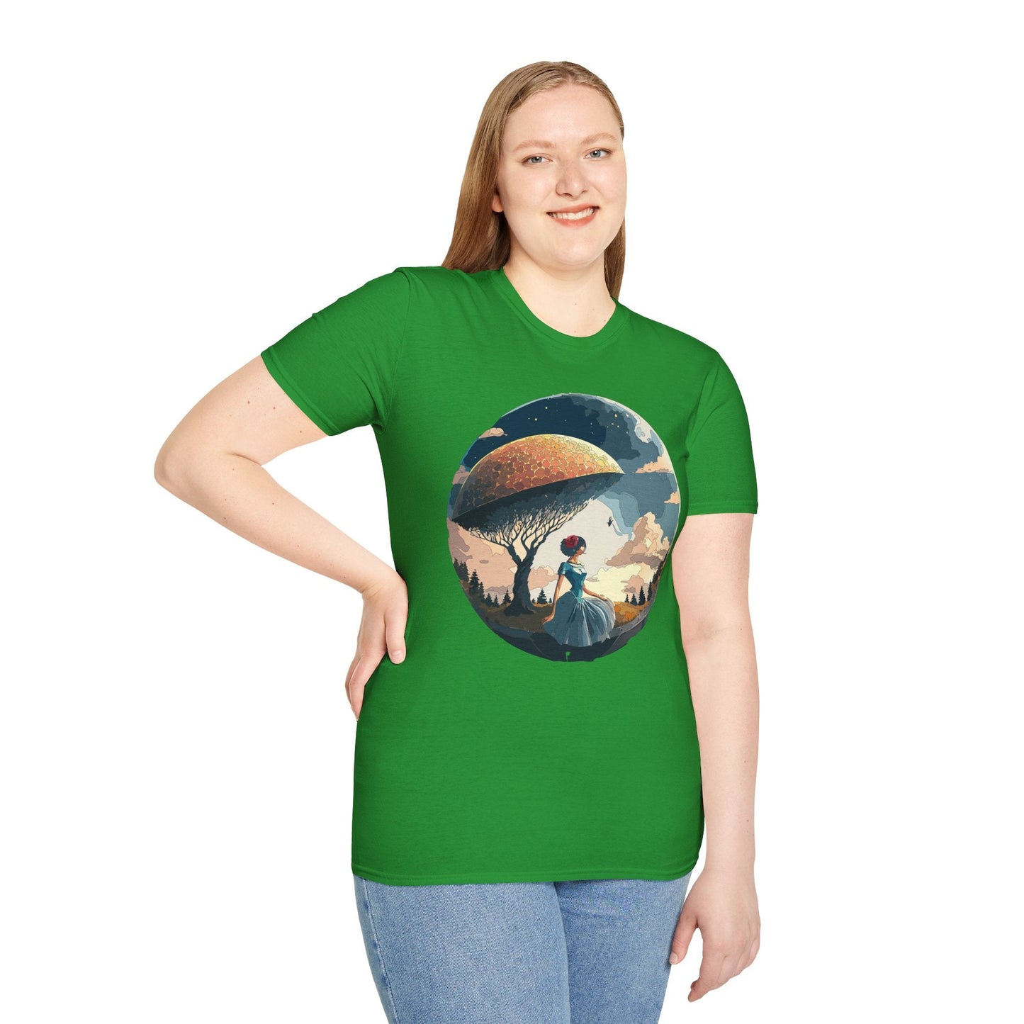 Womens Ladies Graphic T Shirts Art Design Shirt Gildan Softstyle 64000 Unisex Tee