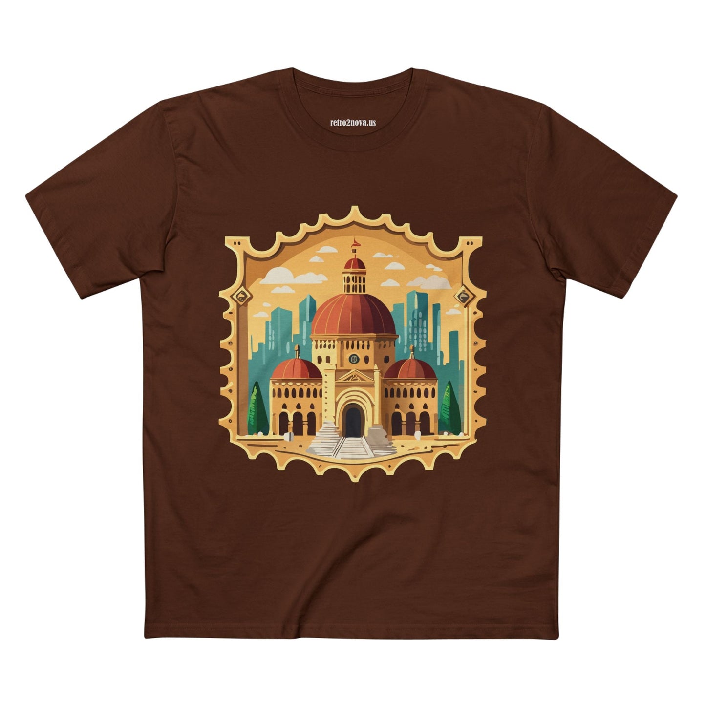 Stamp Shirt Postage Stamp Tee Unisex Premium Cotton With Original Art Design From Retro2Nova