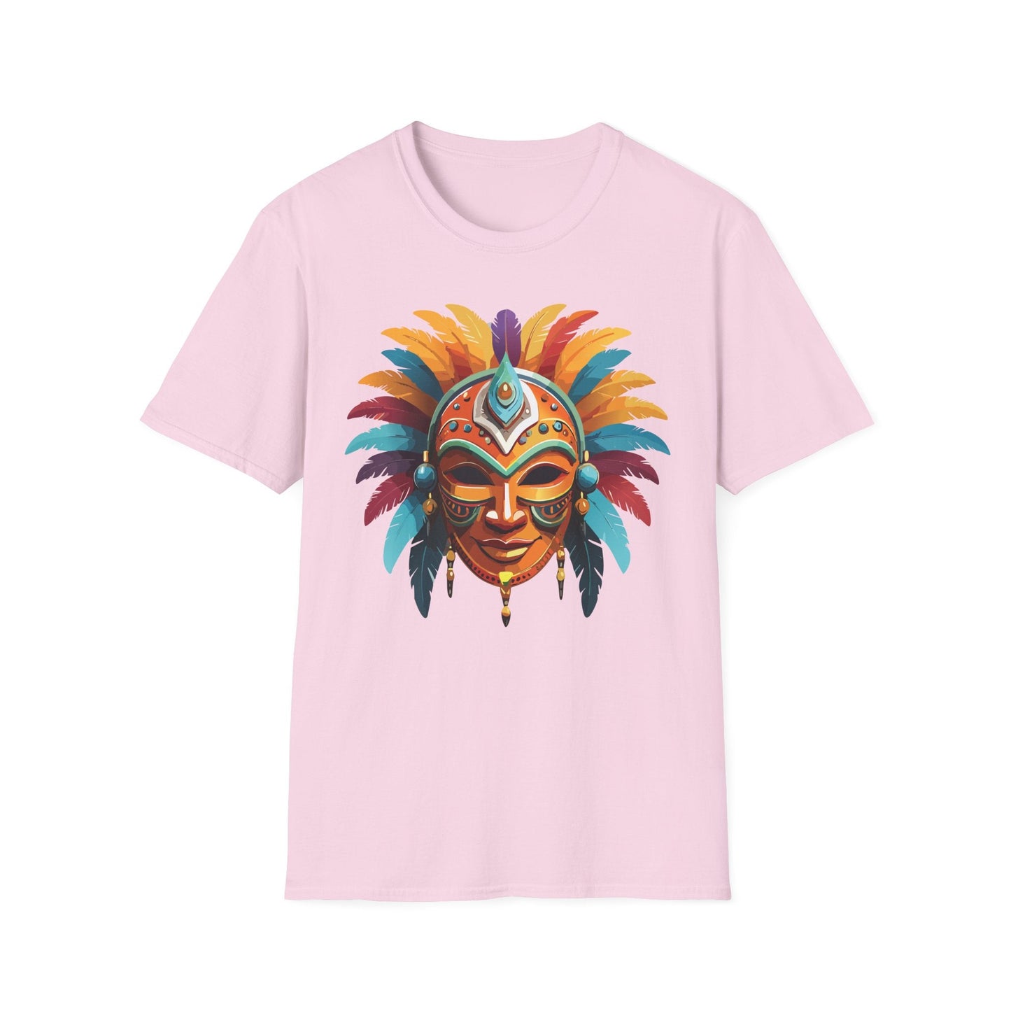 Mask Tee Shirt Unisex Softstyle 100 Percent Ring Spun Cotton Masquerade Tees For Comfort