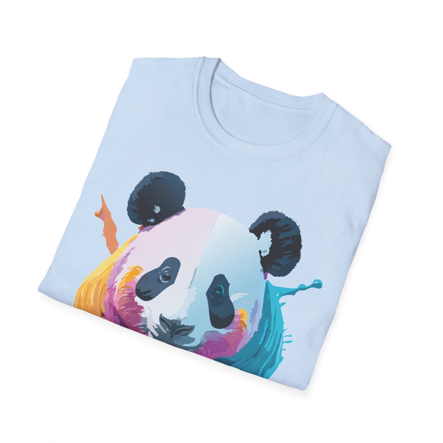 Panda Shirt Unisex T Shirt Softstyle Gildan 64000 100 Percent Ring Spun Cotton Animal Tee