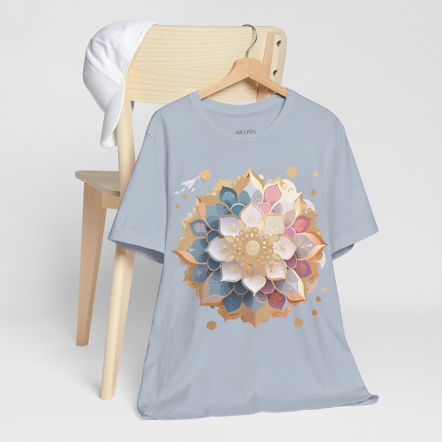 Mandala Graphic Tee For Men And Women By Adelpha Unisex Short Sleeve Art Design Shirt
