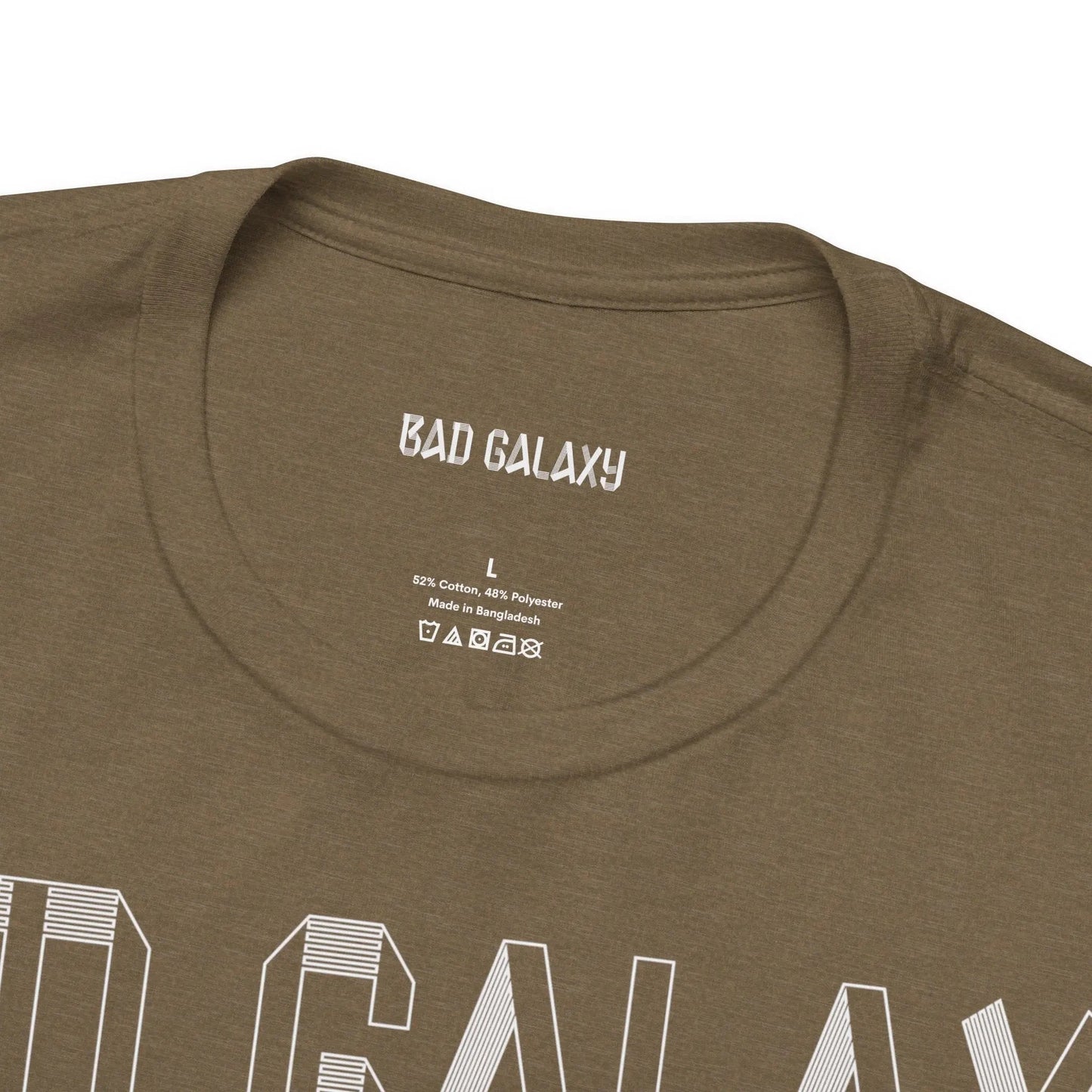 Tee Shirt With Alien From Bad Galaxy 100 Percent Cotton Eco Friendly Inks Made In USA