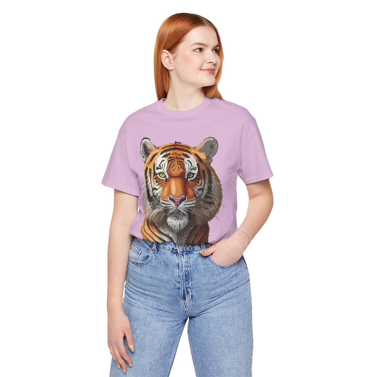 Unisex Animal Art Design Tee Shirt Wild Animals Graphic Tee Softstyle Gildan 64000