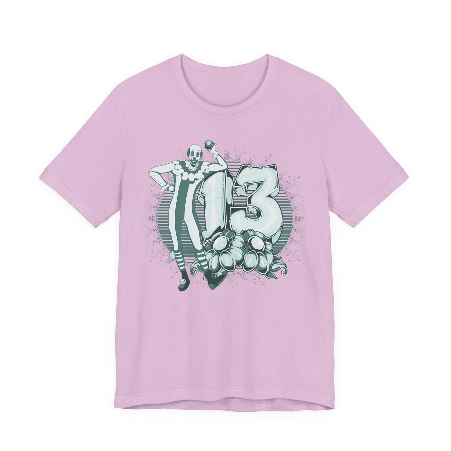 Vintage Clown Graphic Illustration Unisex Cotton T-Shirt Art-39