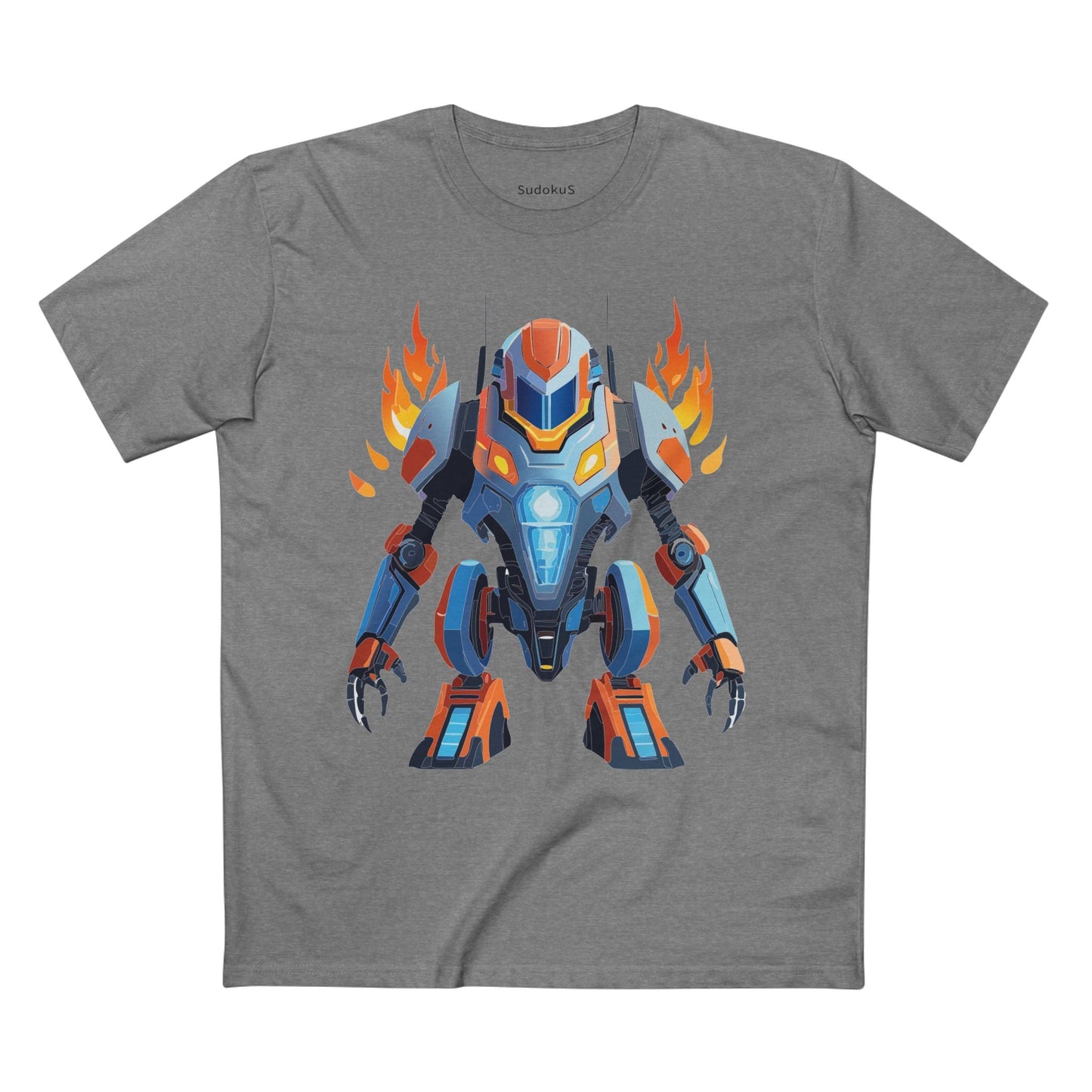 Cyborg Robot Graphic Unisex 100 Cotton Staple Tee 12