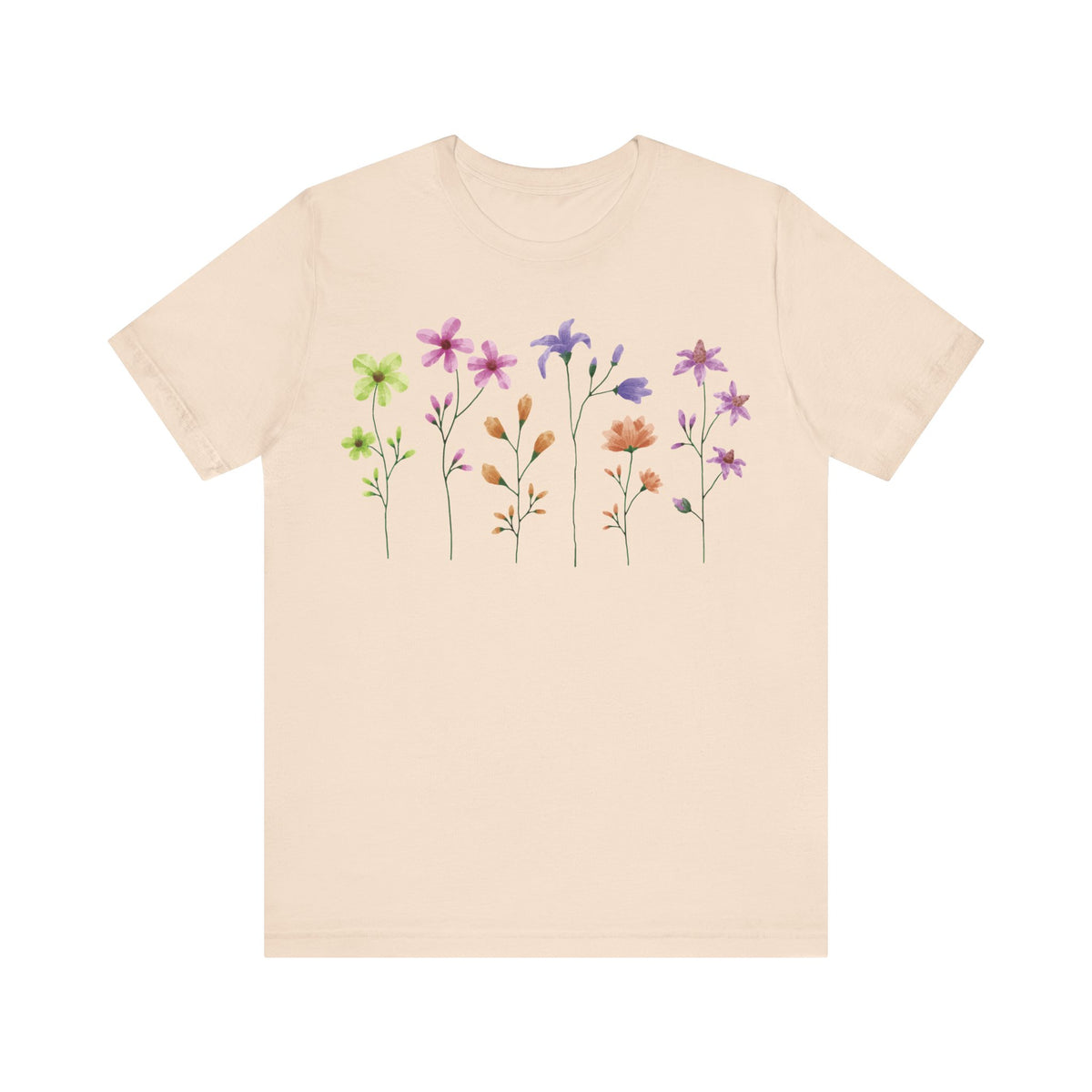 Floral Graphic Tee Shirt - Bella+Canvas Unisex 100 Cotton 54