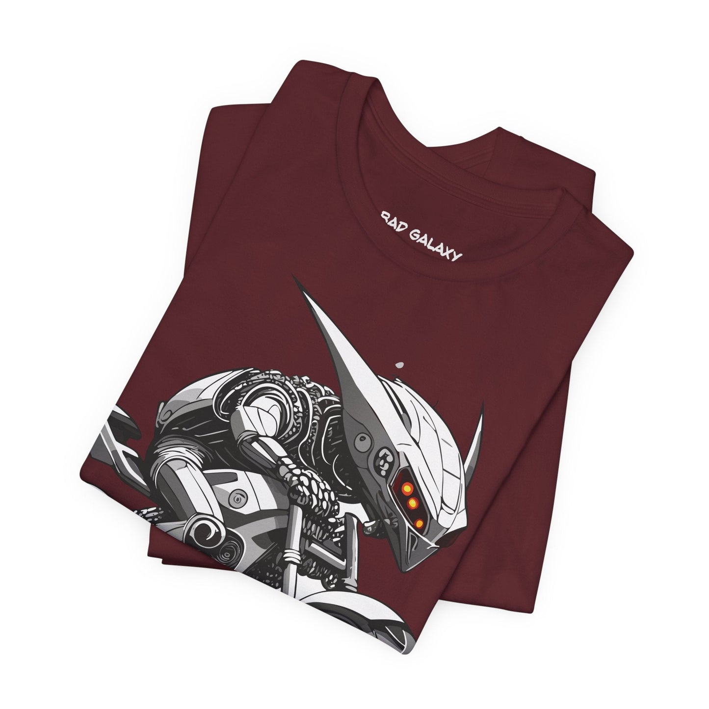 Tee Shirt With Alien From Bad Galaxy Made To Order 100 Percent Cotton Eco Friendly Print