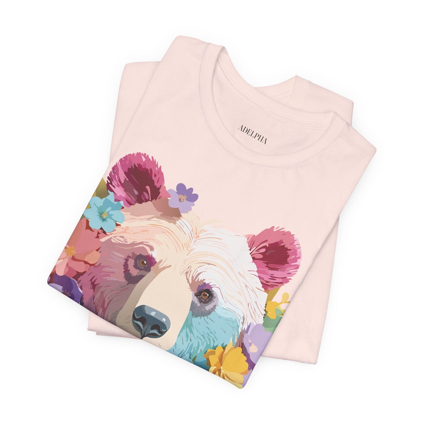 Bear Graphic Tee By Adelpha Unisex Short Sleeve Shirt Vintage Inspired Artwork