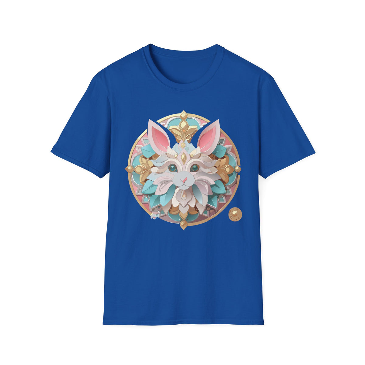 Ornate Floral Fox Mask T-Shirt | Pastel Mandala Animal Art