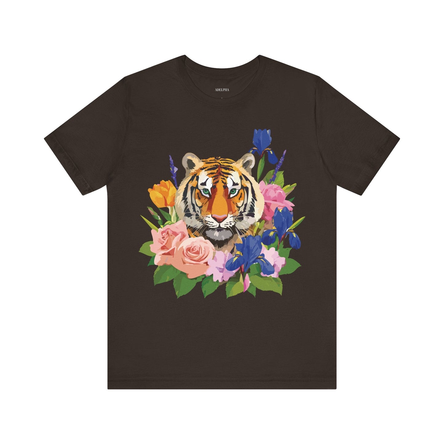 Tiger Graphic T Shirt Unisex Jersey Short Sleeve Art Design Tee Adelpha Vintage Inspired