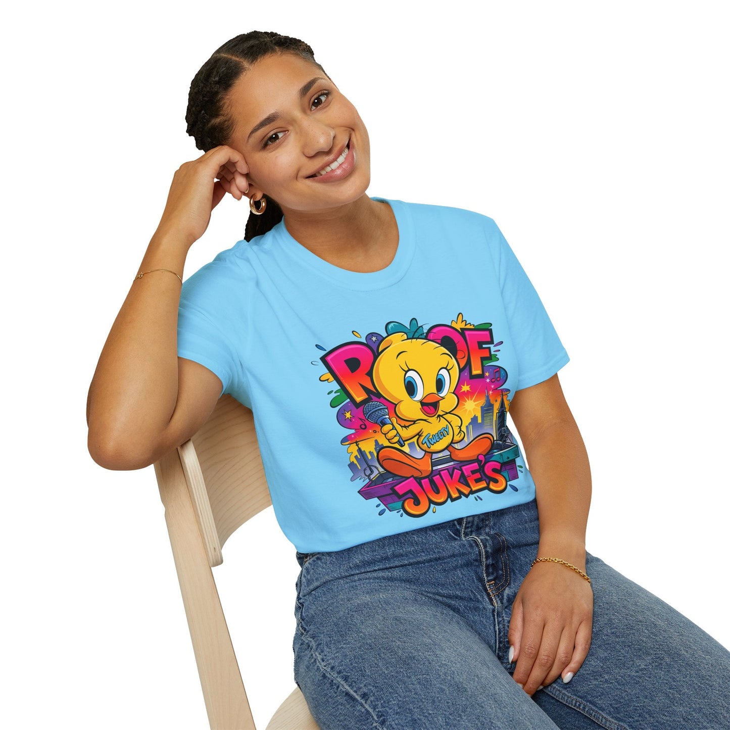 Unisex Cartoon T Shirt With Animation Design Versatile Funny Animals Tee Shirt Gildan Softstyle