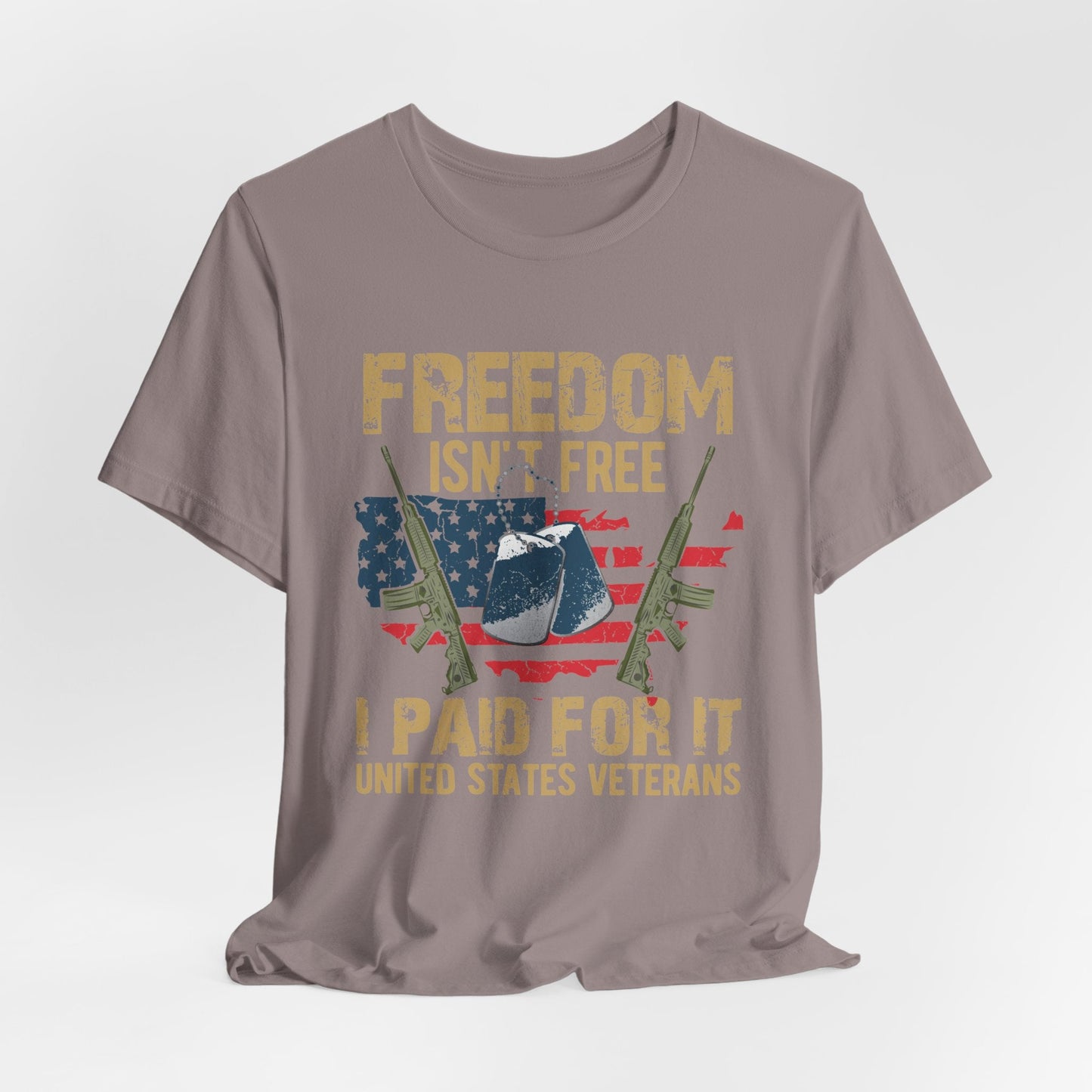 Army Veteran Patriotic Graphic Design Unisex Cotton T-Shirt v19