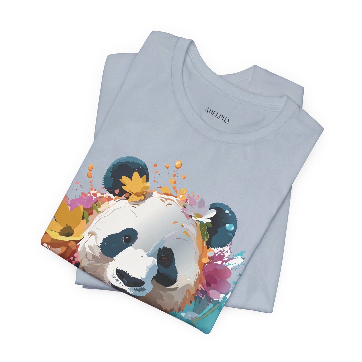 Panda Graphic Tee Unisex Jersey Short Sleeve Art Design Shirt By Adelpha Premium Casual Wear