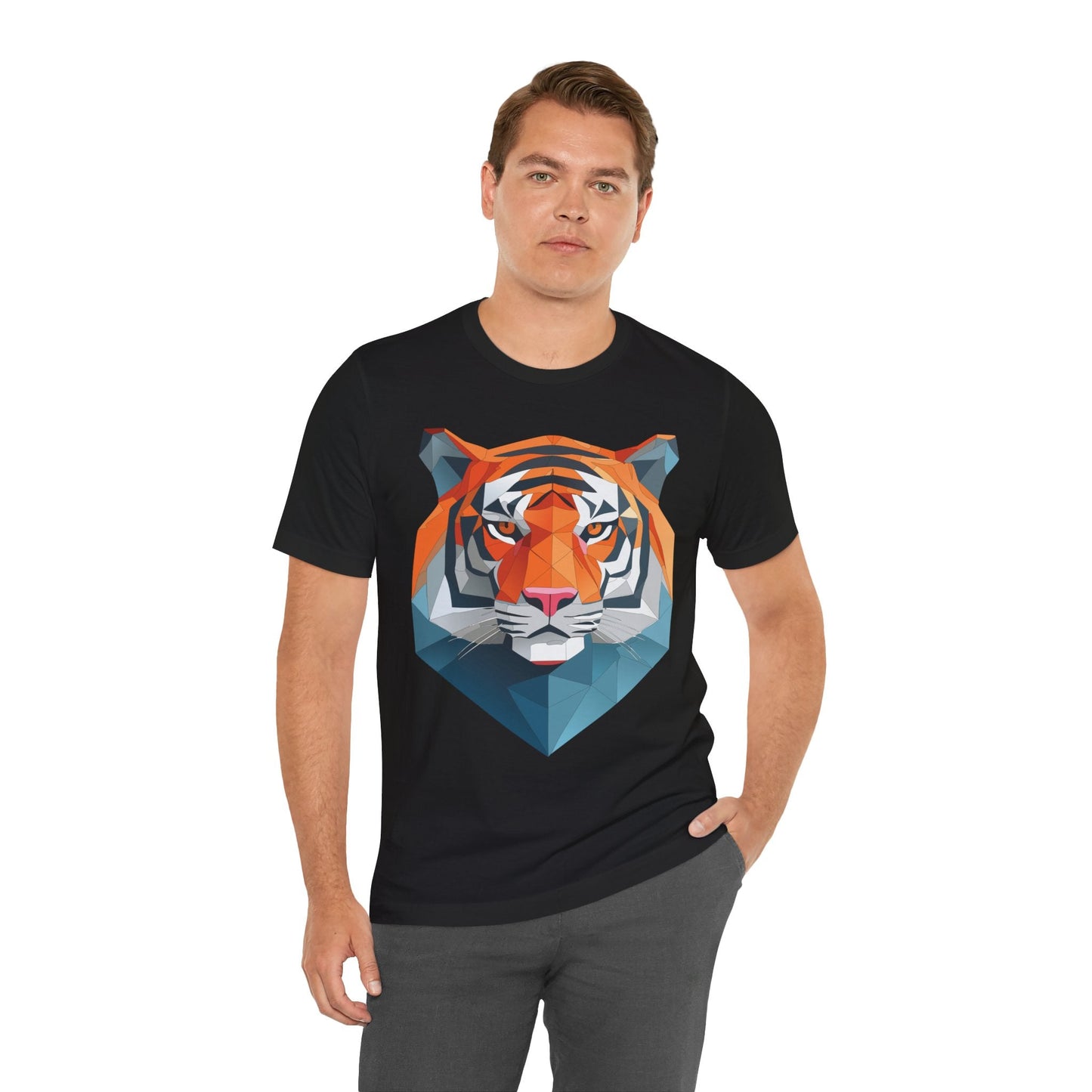 Unisex Animal Artwork Tee Shirt With Wild Animals Design For Everyday Wear And Comfort