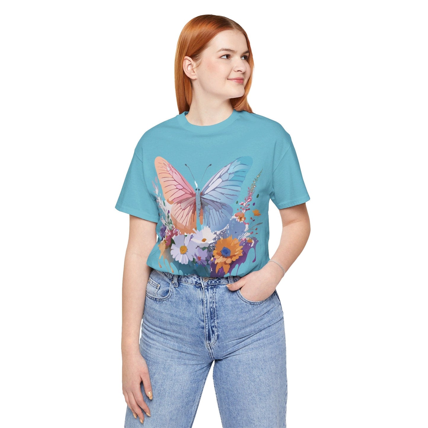 Butterfly Graphic T Shirt Unisex Adelpha Artwork Tee Vintage Style