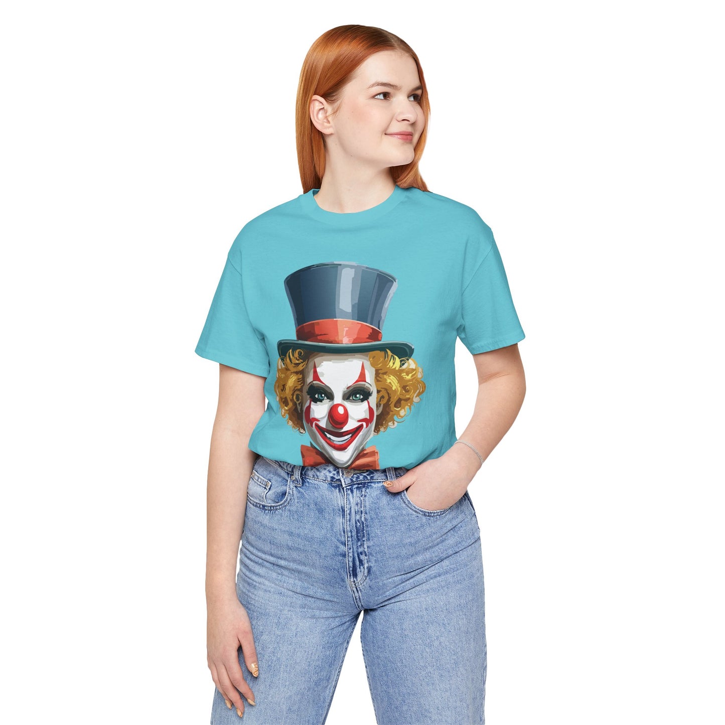 Clown Shirt, Funny Shirt, T-Shirt with Clown, Funny Art Design Tee, Circus Tees, Circus T-Shirt, Unisex Humor Wear 11