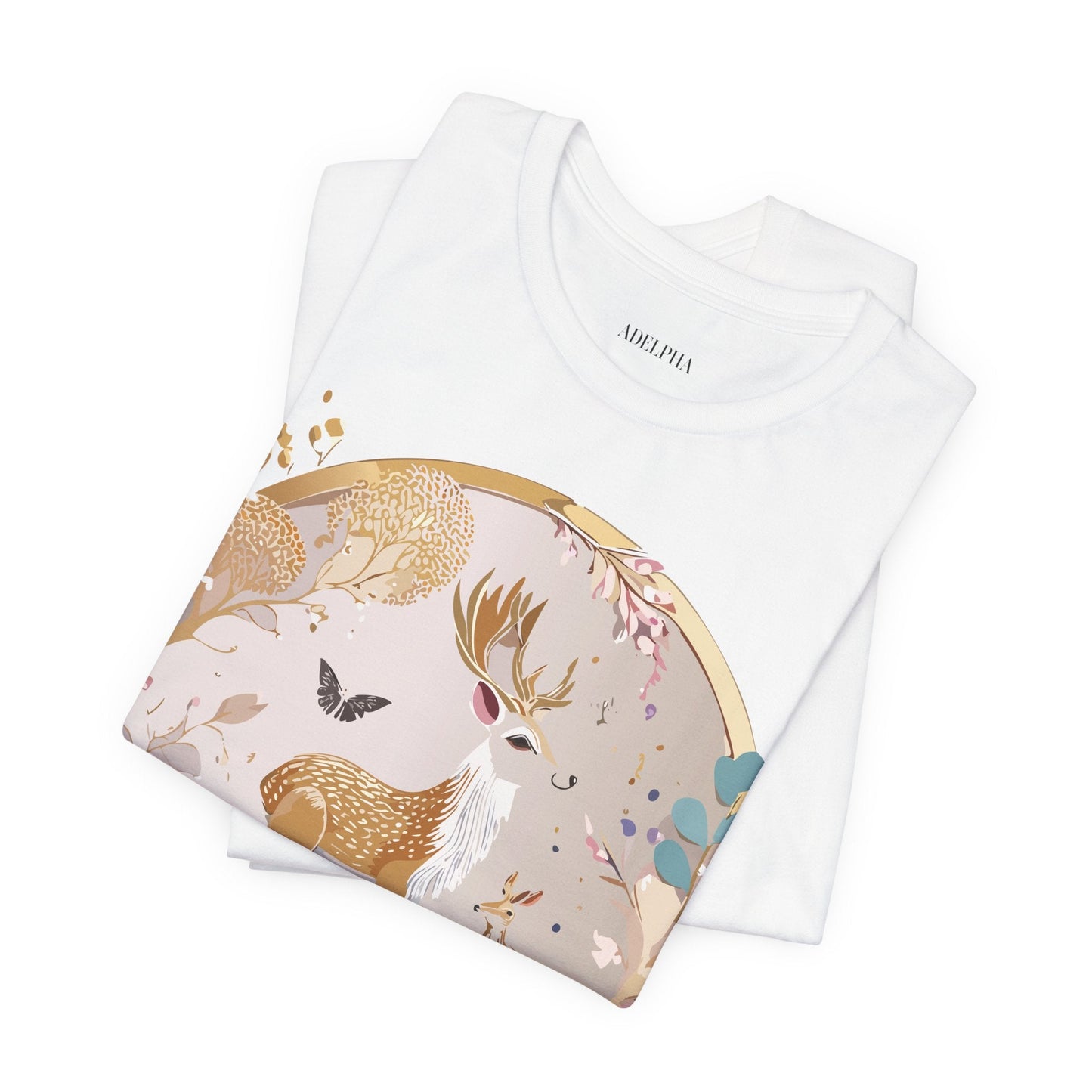 Medallion Graphic Unisex 100 Cotton Vintage Animal Medal Artwork Tee 13