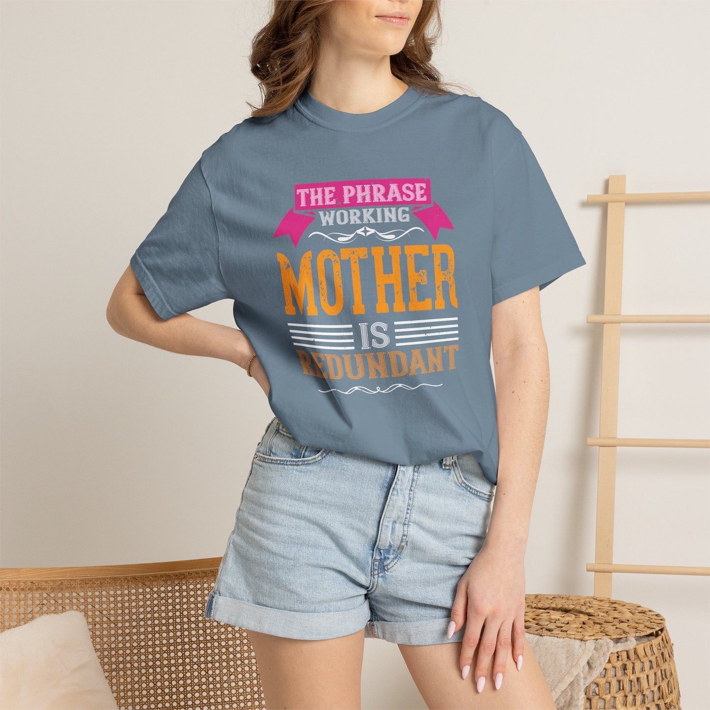 Mom T-shirt Mother Day Mama Tee Unisex Comfort Colors Garment-Dyed Cotton h94