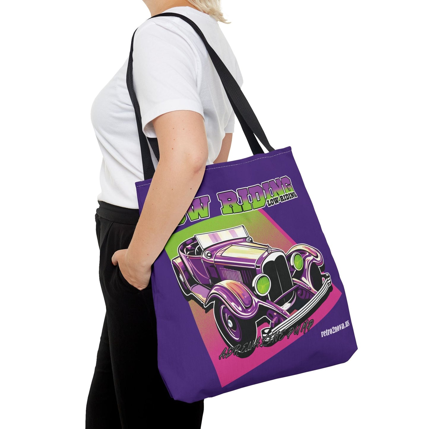 Canvas Tote Bag Classic Vintage Car Design Durable Everyday Carry For Work And Travel