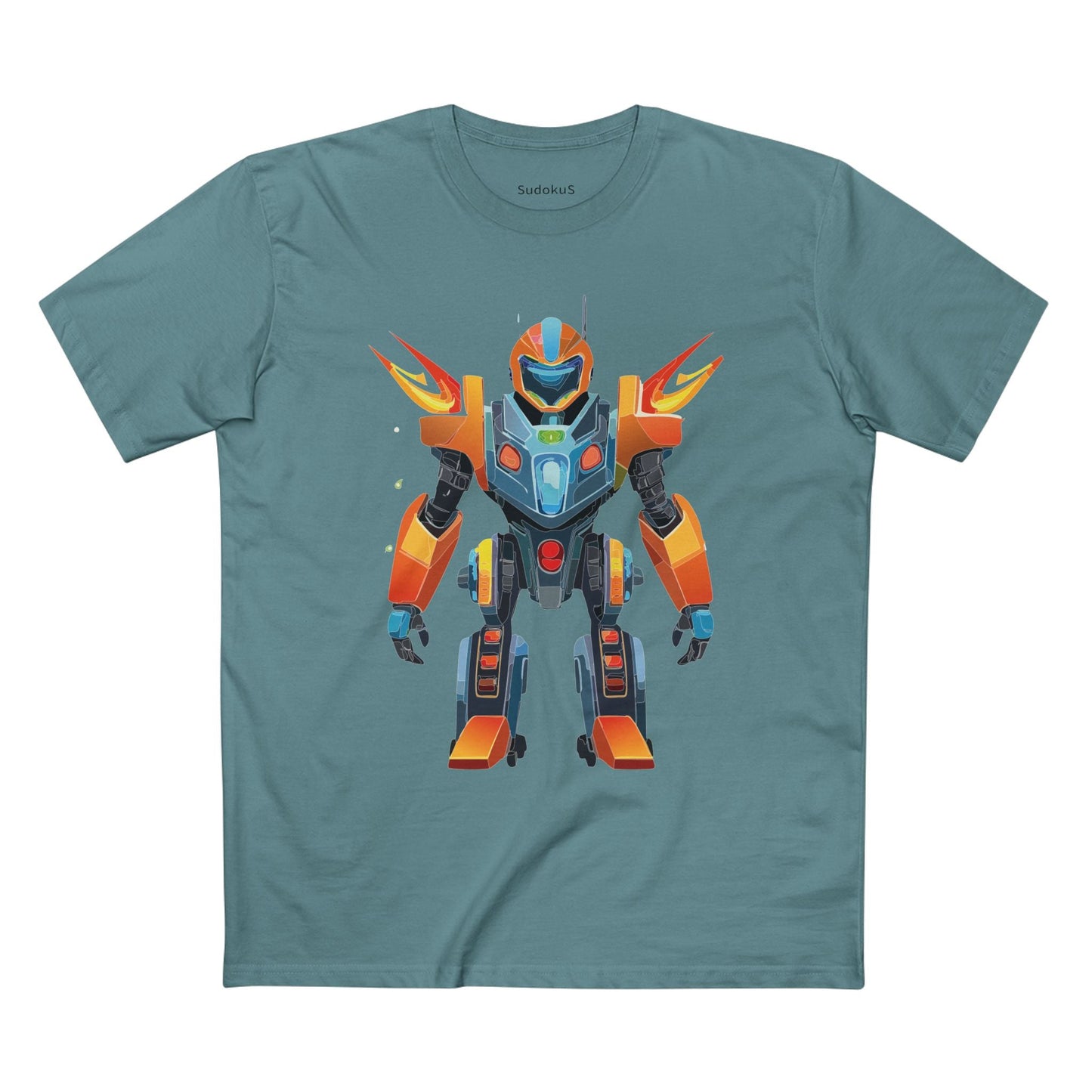 Cyborg Robot Graphic Unisex 100 Cotton Staple Tee 5