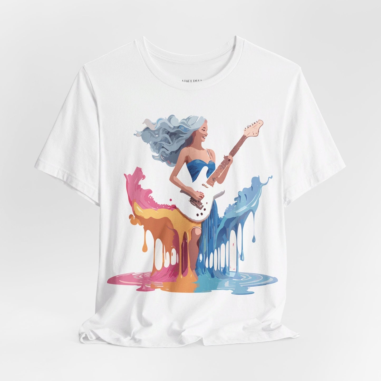 Music Graphic Unisex 100 Cotton Vintage Art with Musical Elements Tee 44