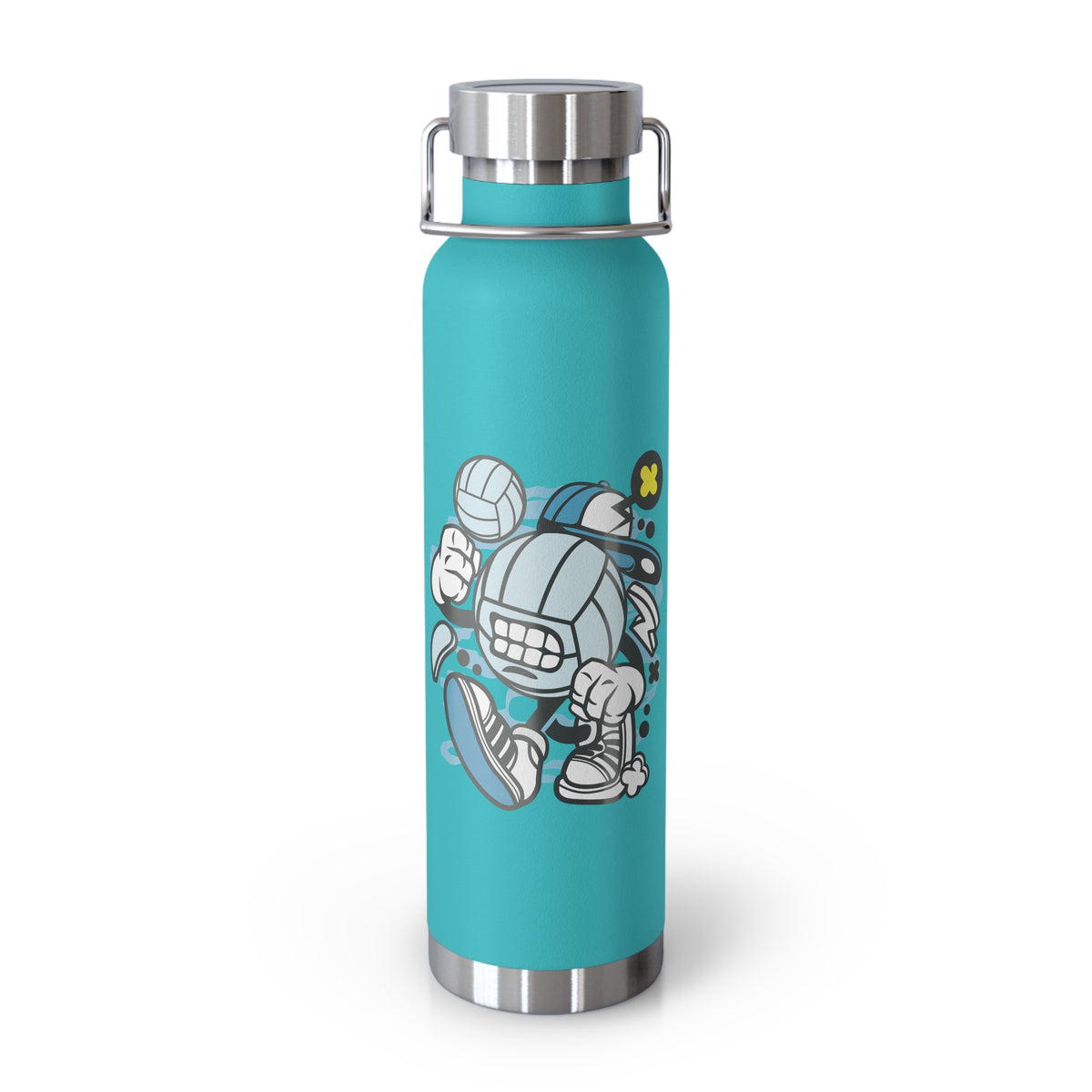 22oz Copper Insulated Water Bottle with Cartoon Design - CV42